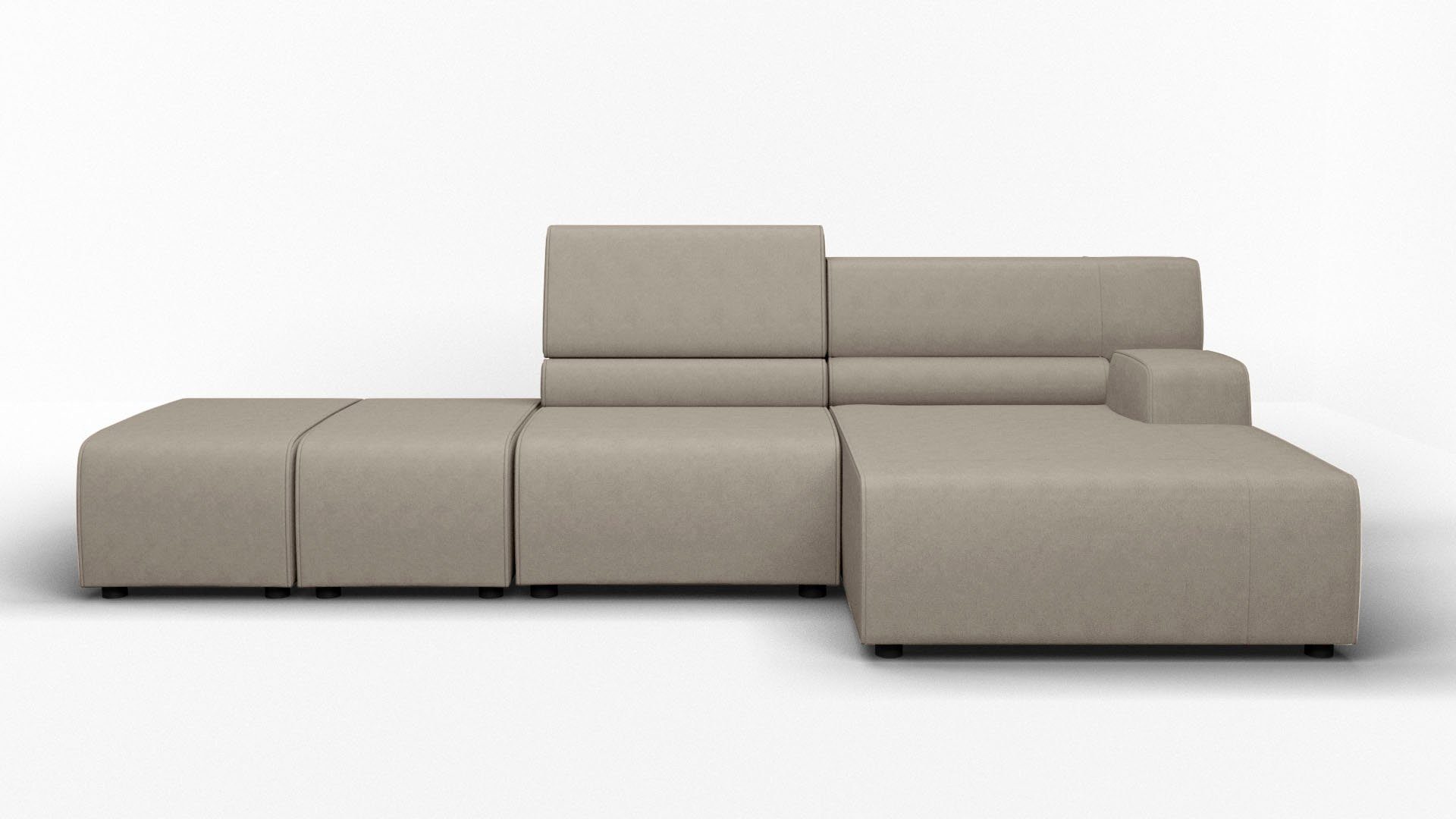 Egoitaliano Ecksofa Babouche, Designsofa mit außergewöhnlichem Sitzkomfort zum Wohlfühlen
