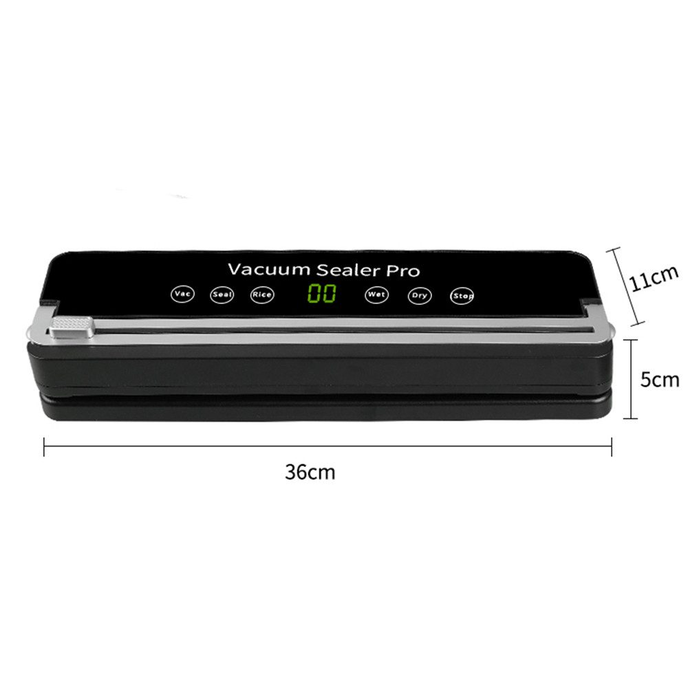 Insma Vakuumierer, Rollenbreite 30 cm, 120W, Vakuumiergerät mit Cutter & 50 Vakuumbeuteln
