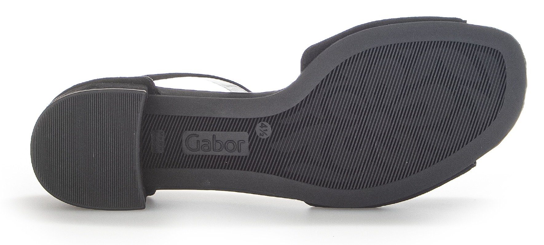 Sandalette schwarz mit regulierbarem Klettverschluss Gabor