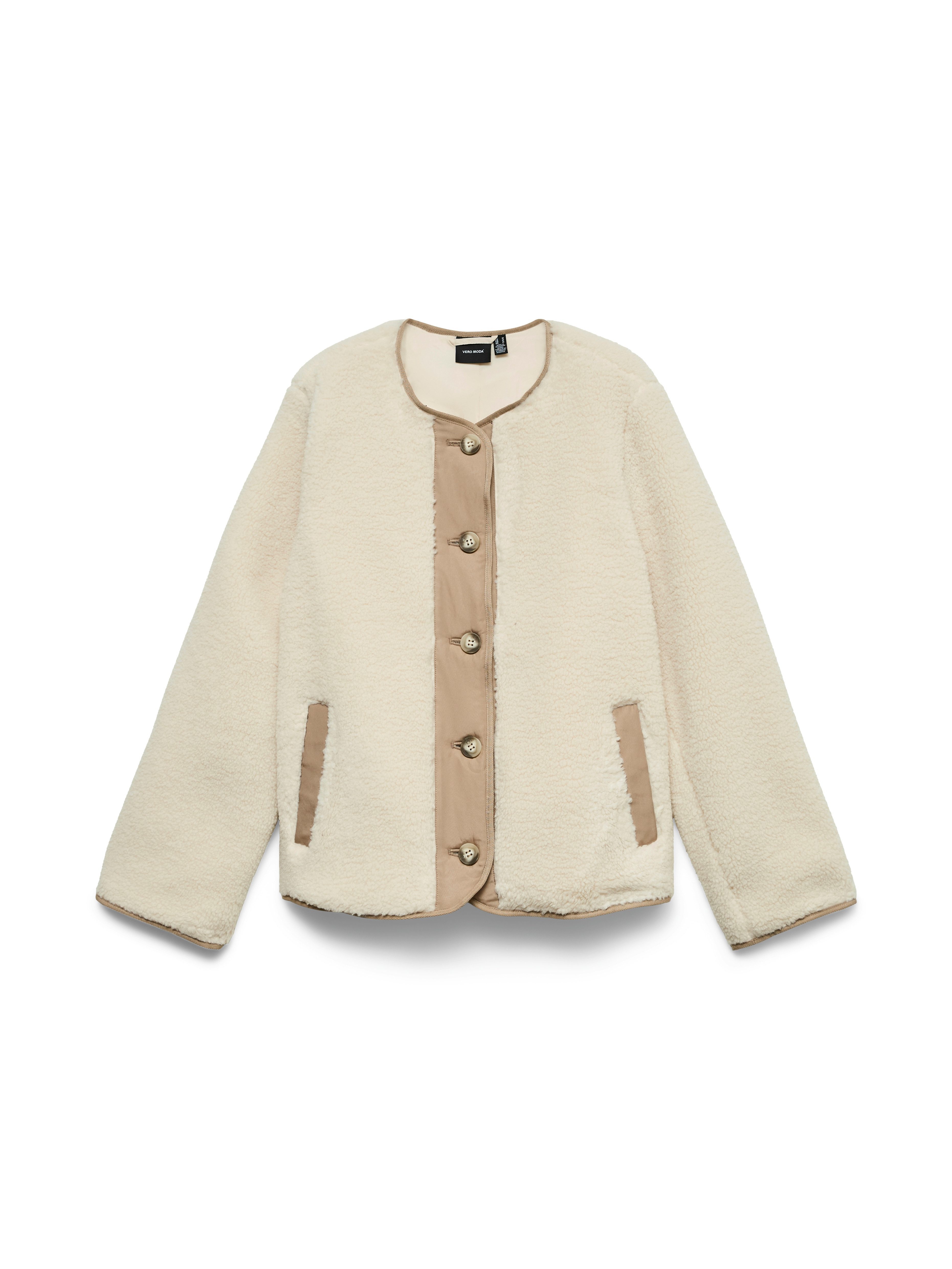 Vero Moda Plüschjacke VMFRANCESCA TEDDY JACKET NOOS Kunstfaser, Plüsch