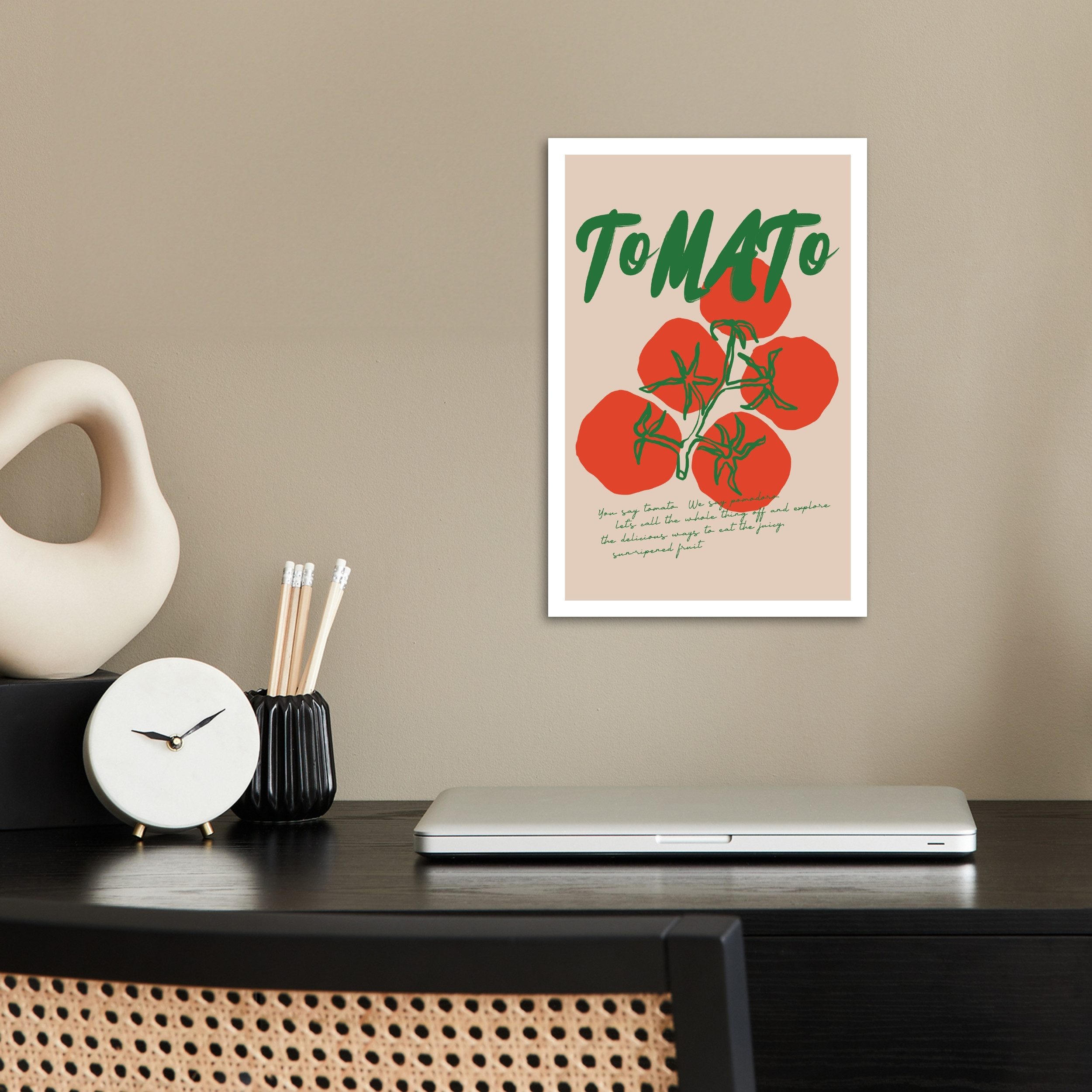MuchoWow Poster Tomaten - Zitat - günstig online kaufen