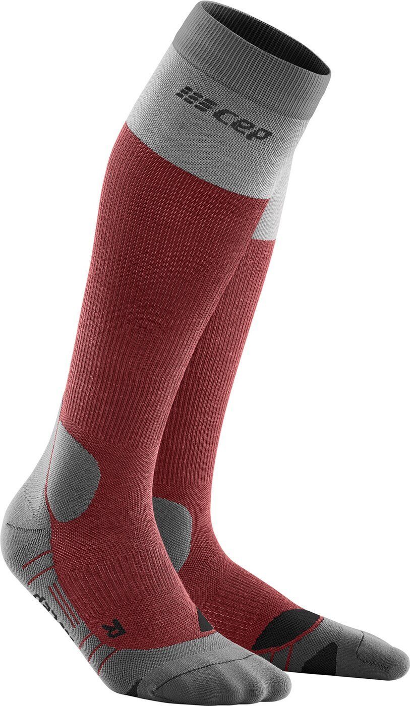 wom hiking socks*, merino light CEP BERRY/GREY CEP Funktionssocken