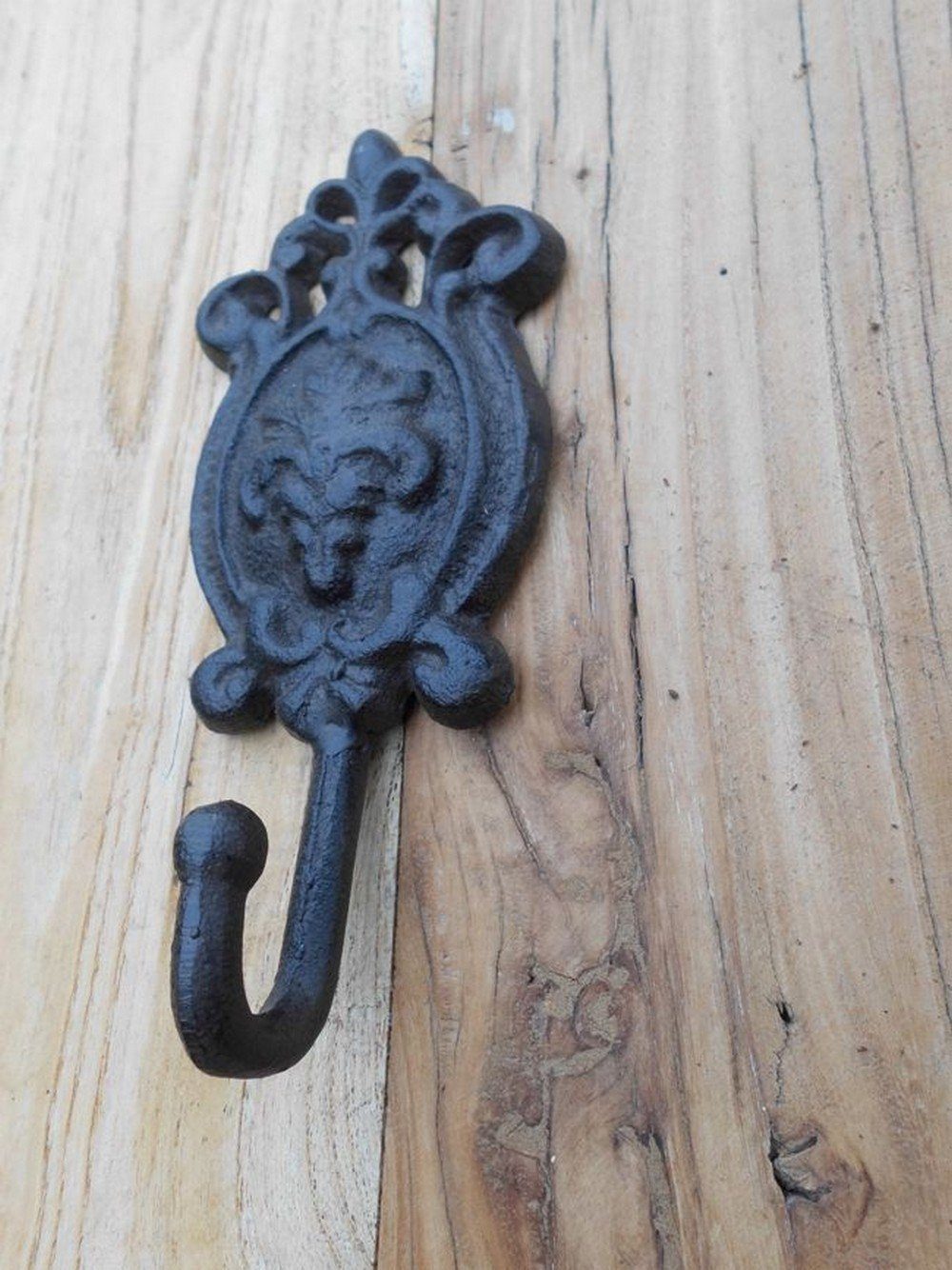 Deko-Impression Garderobenhaken Verzierter Haken Wandhaken Garderobenhaken Gusseisen Landhausstil (1 St)