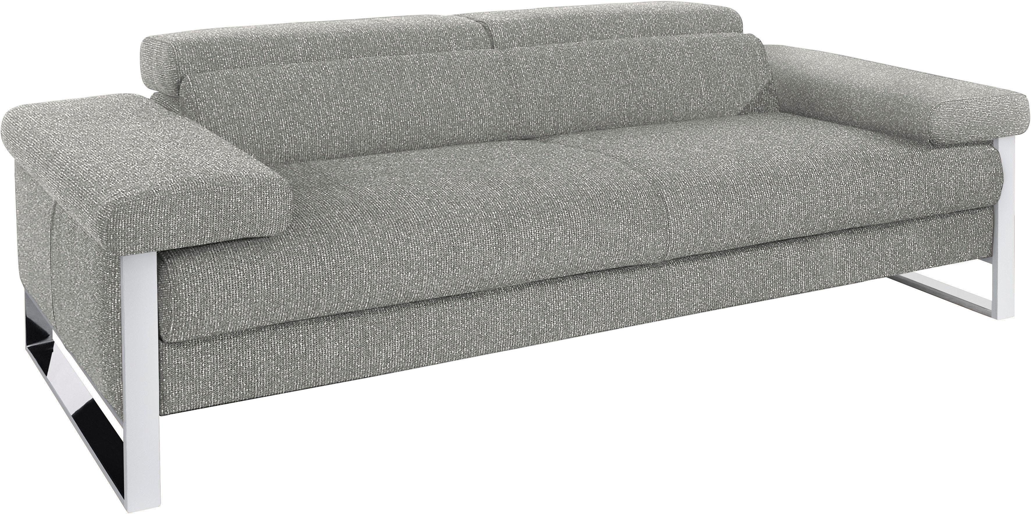 W.SCHILLIG 2-Sitzer finn, German Design Award 2016, Fußgestell Chrom glänzend, Breite 230 cm