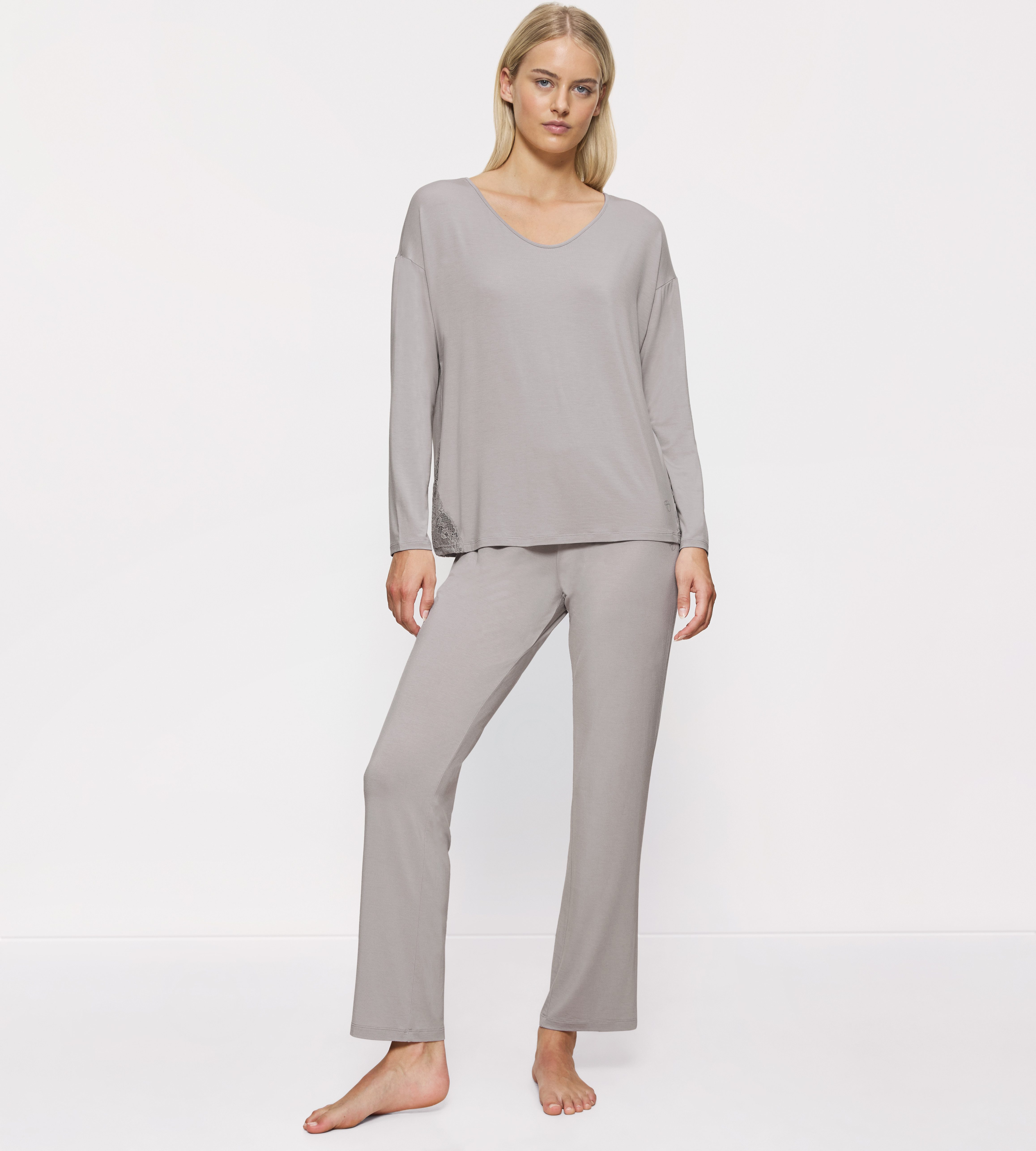 Triumph Pyjama Timeless Sensuality PK LSL (2 tlg) atumgsaktiv und weich günstig online kaufen