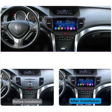 TAFFIO Für Honda Accord 8 9"Touch Android Autoradio Bluetooth GPS CarPlay Einbau-Navigationsgerät