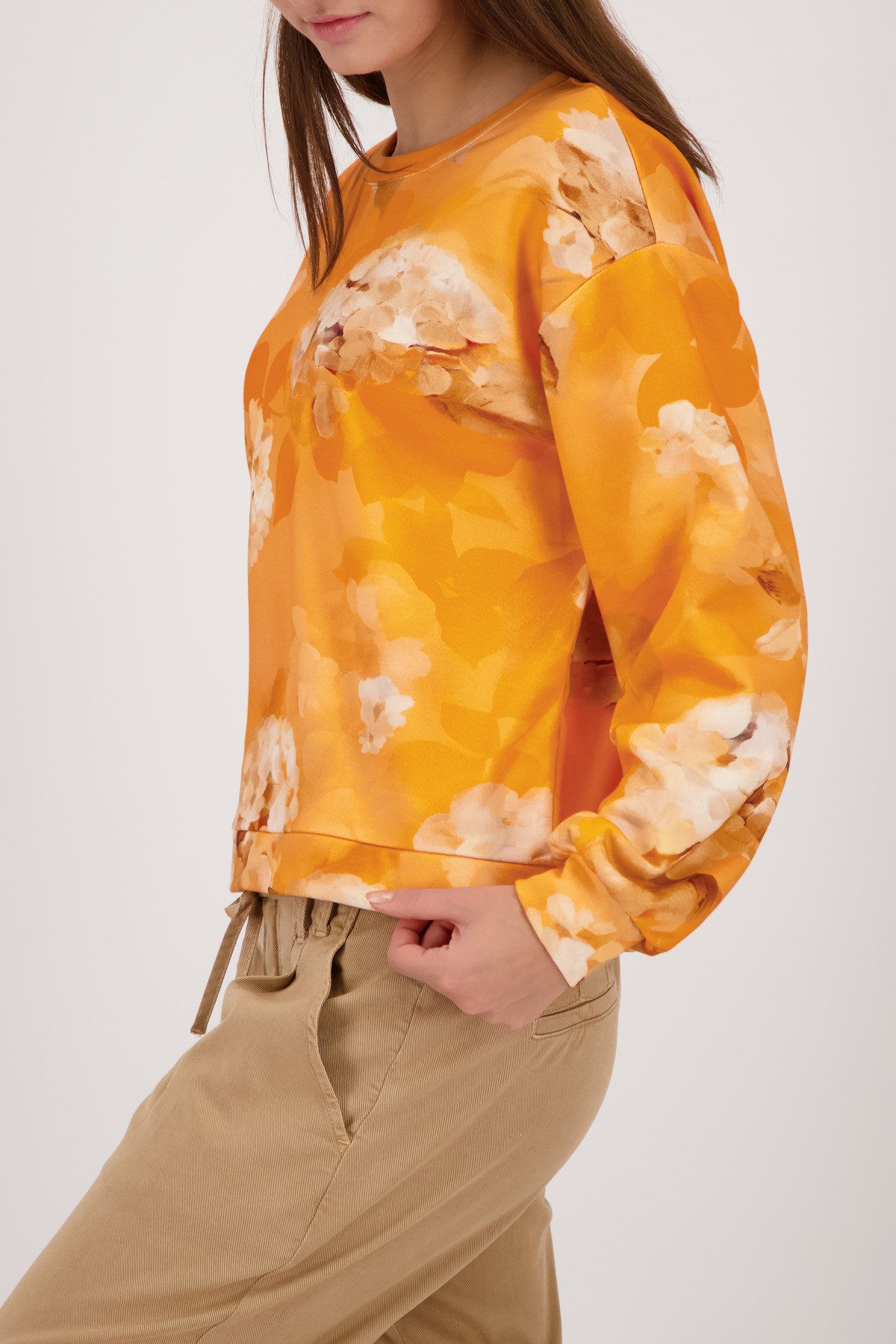 Monari Sweatshirt Blume allover Regular fit mit Blumenmuster
