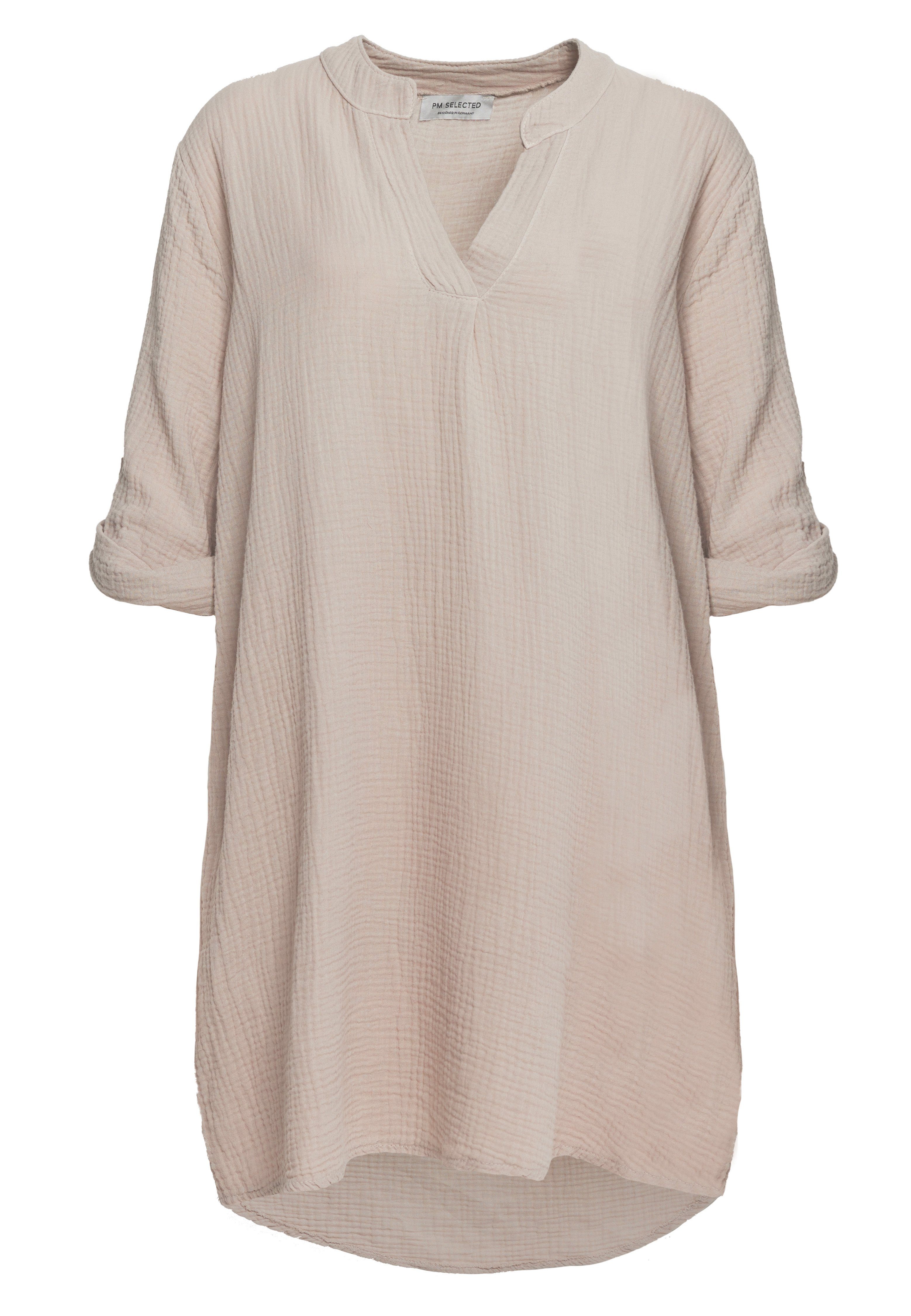 Rayshyne Longbluse PM-10 (Romantische Musselin Oversized Tunika in Einheitsgröße)