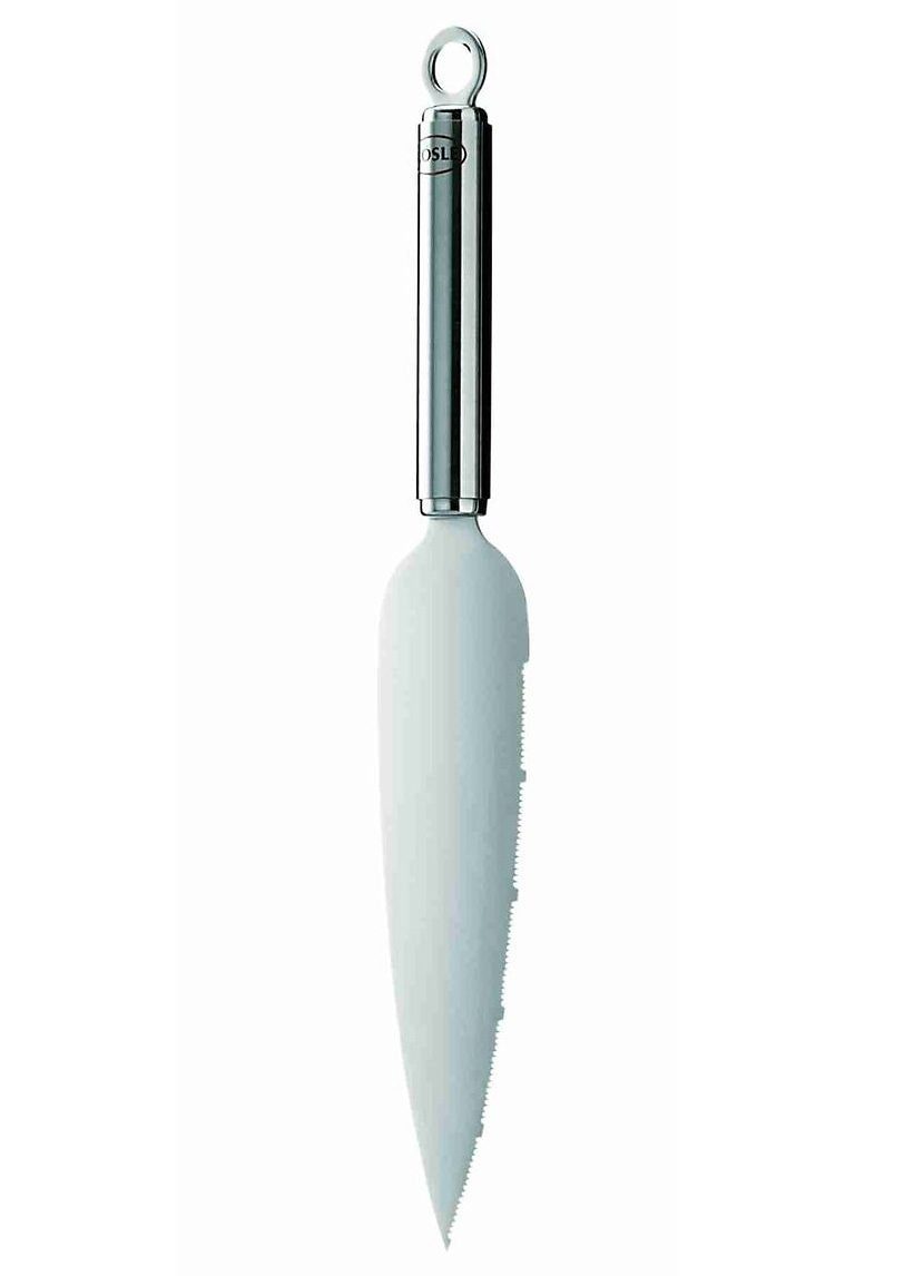 RÖSLE Tortenmesser, Kuchenmesser, Klinge mit feiner Zahnung, Edelstahl 18/10