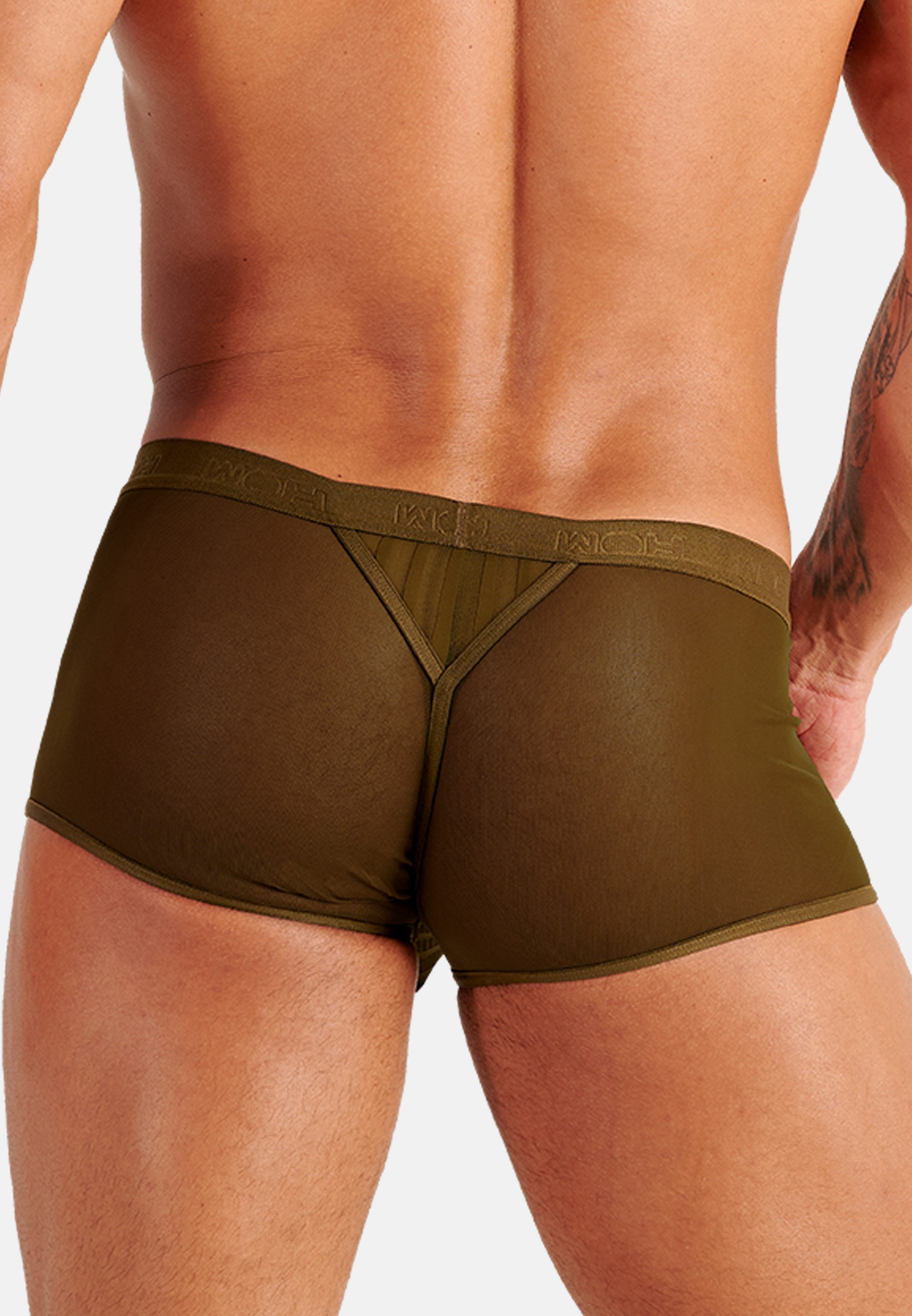 WOH Retro Boxer 2er Pack Personal Allure (Spar-Set, 2-St) Retro Short / Pant - mit Eingriff - Leicht transparent