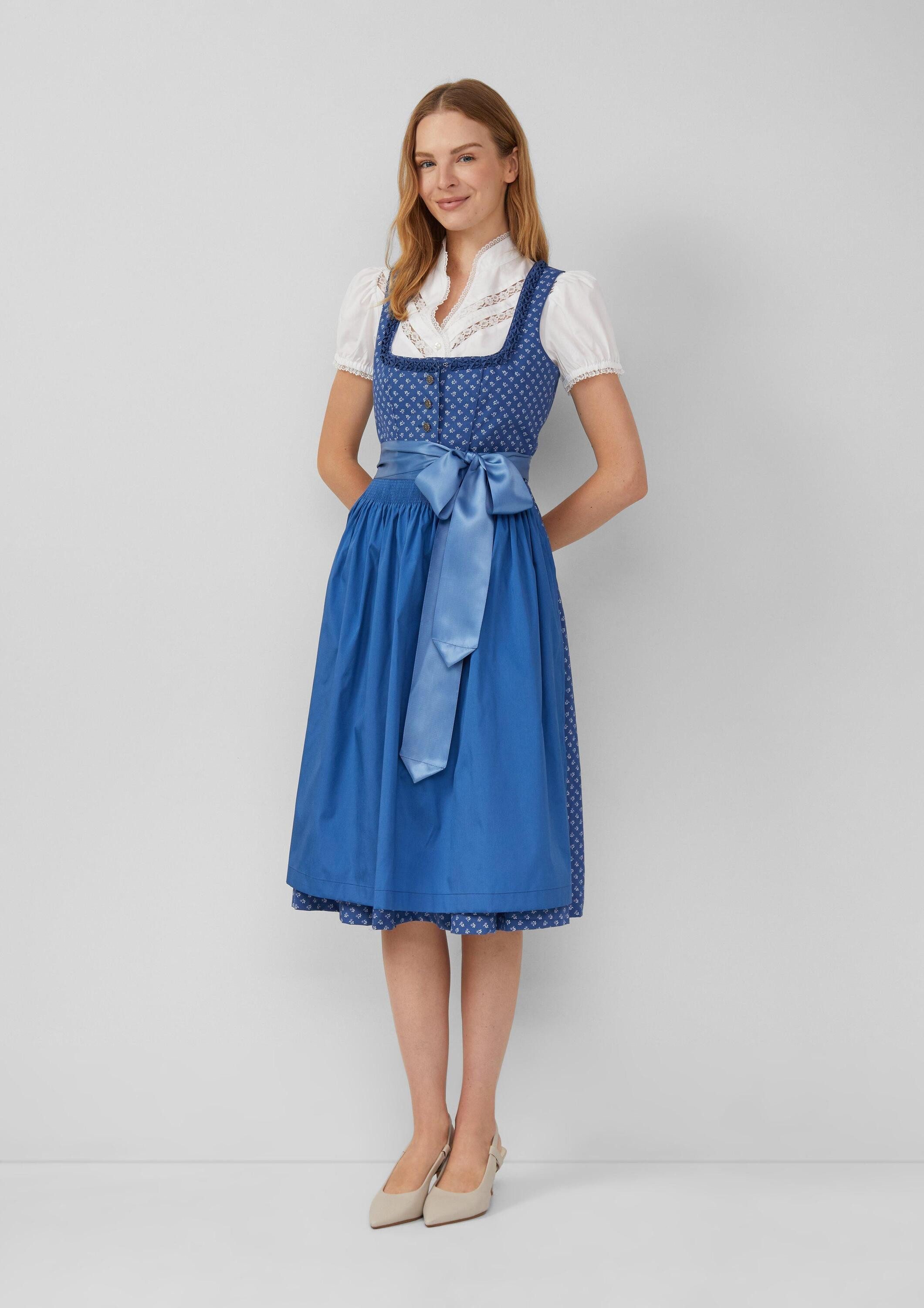 s.Oliver Midikleid Kleid Verspieltes Dirndl mit Bluse, Volksfest günstig online kaufen