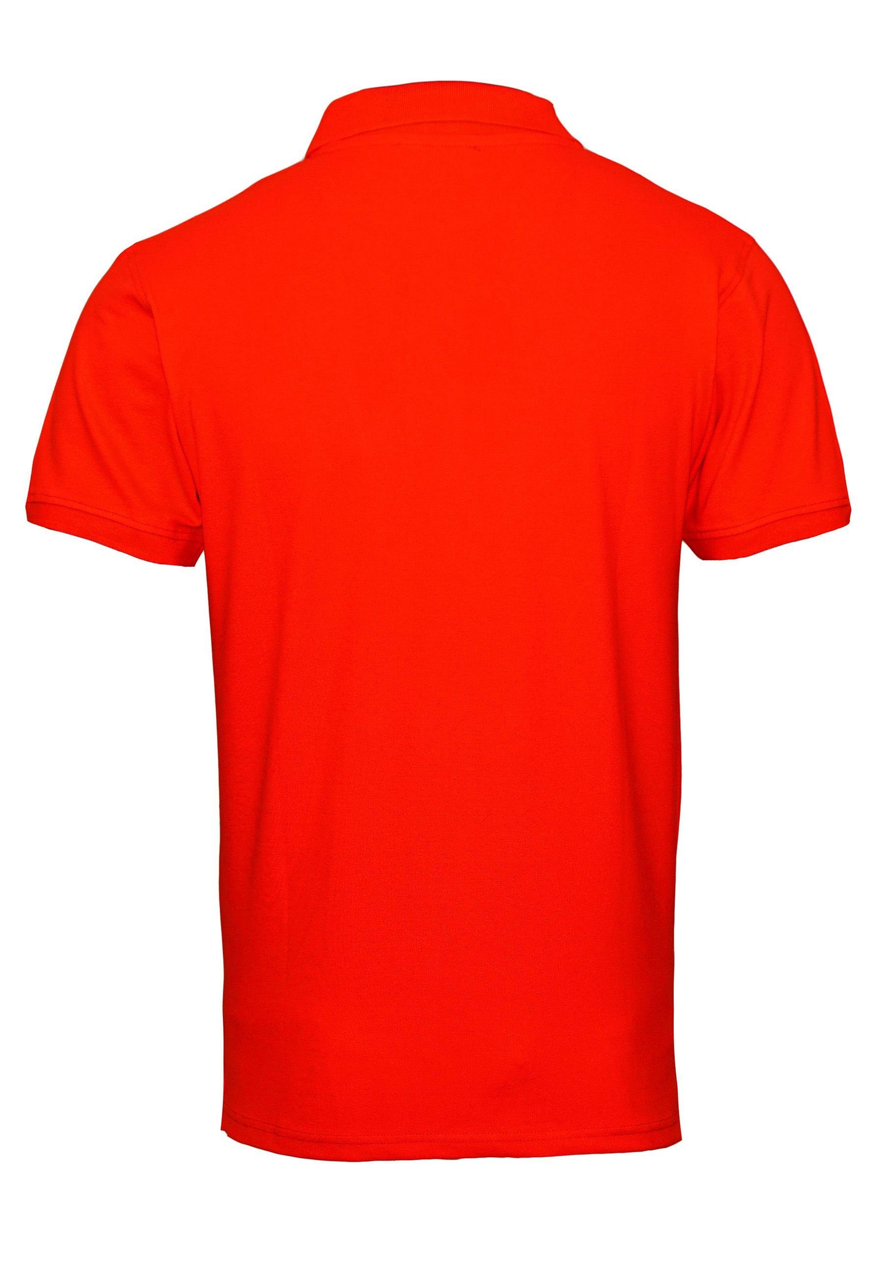 Harvey Miller Poloshirt Shirt Poloshirt rot (1-tlg) Pique