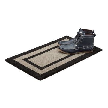 Fußmatte Fußmatte lang, relaxdays, Höhe: 15 mm, Grau