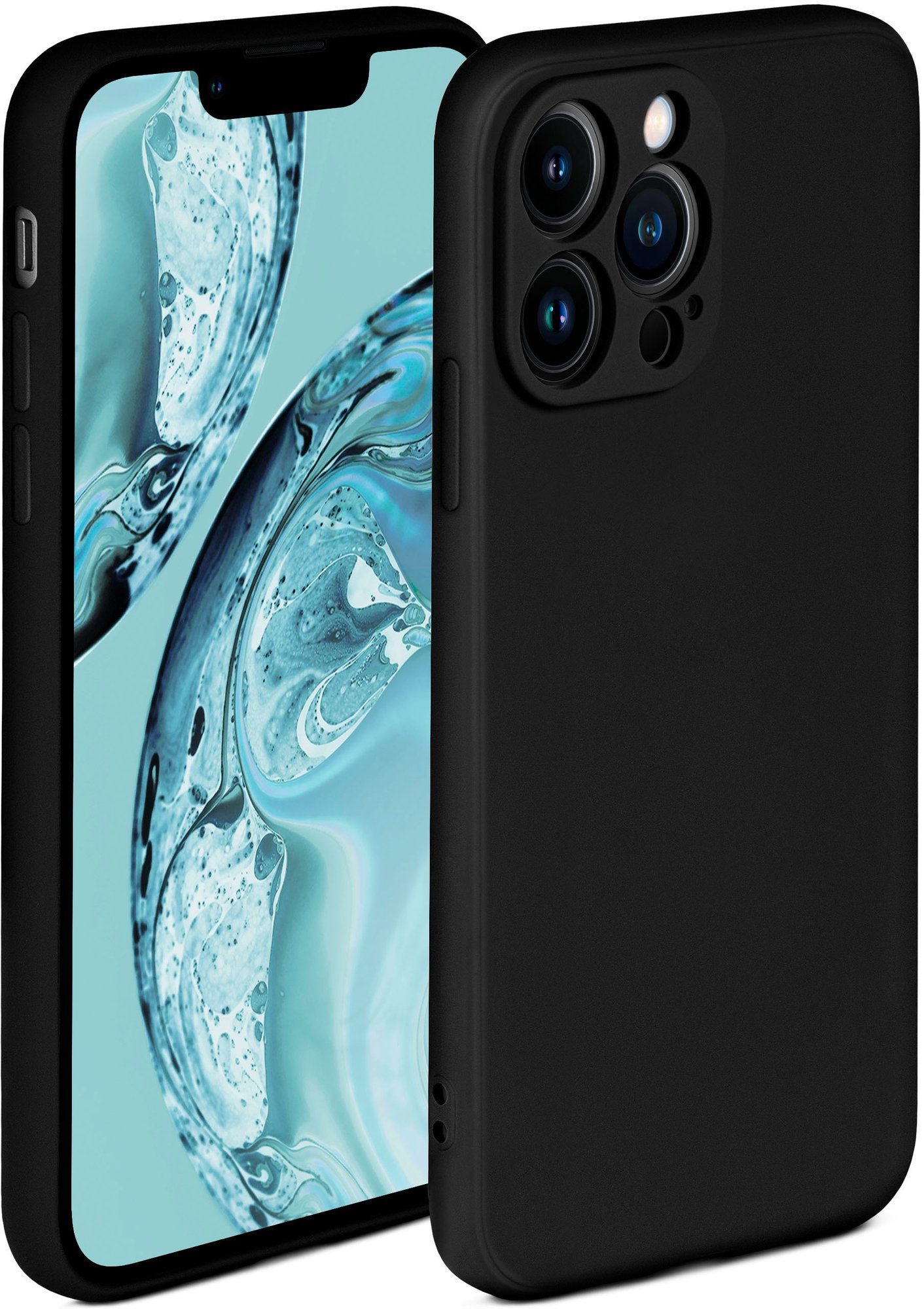 ONEFLOW Handyhülle ONEFLOW® Soft Case für Apple iPhone 13 Pro Max, Hülle aus Silikon, Back Cover mit Kameraschutz, weiche Silikonhülle