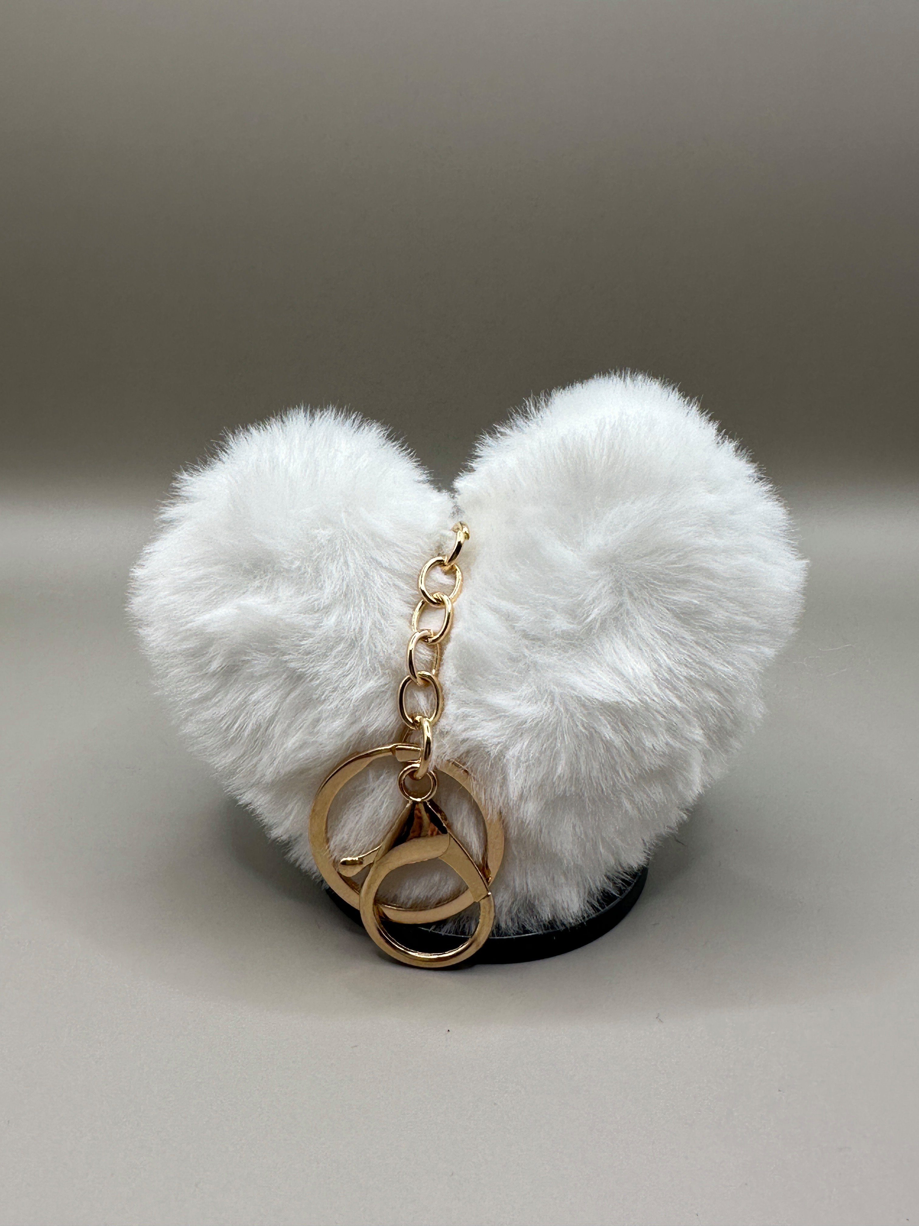 Stelby Schlüsselanhänger Schlüsselanhänger Plüsch herzförmig - verschiedene günstig online kaufen