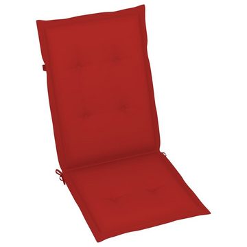 vidaXL Polsterauflage Gartenstuhlauflagen 4 Stk Rot 120x50x3 cm Sitzpolster Sitzpolster
