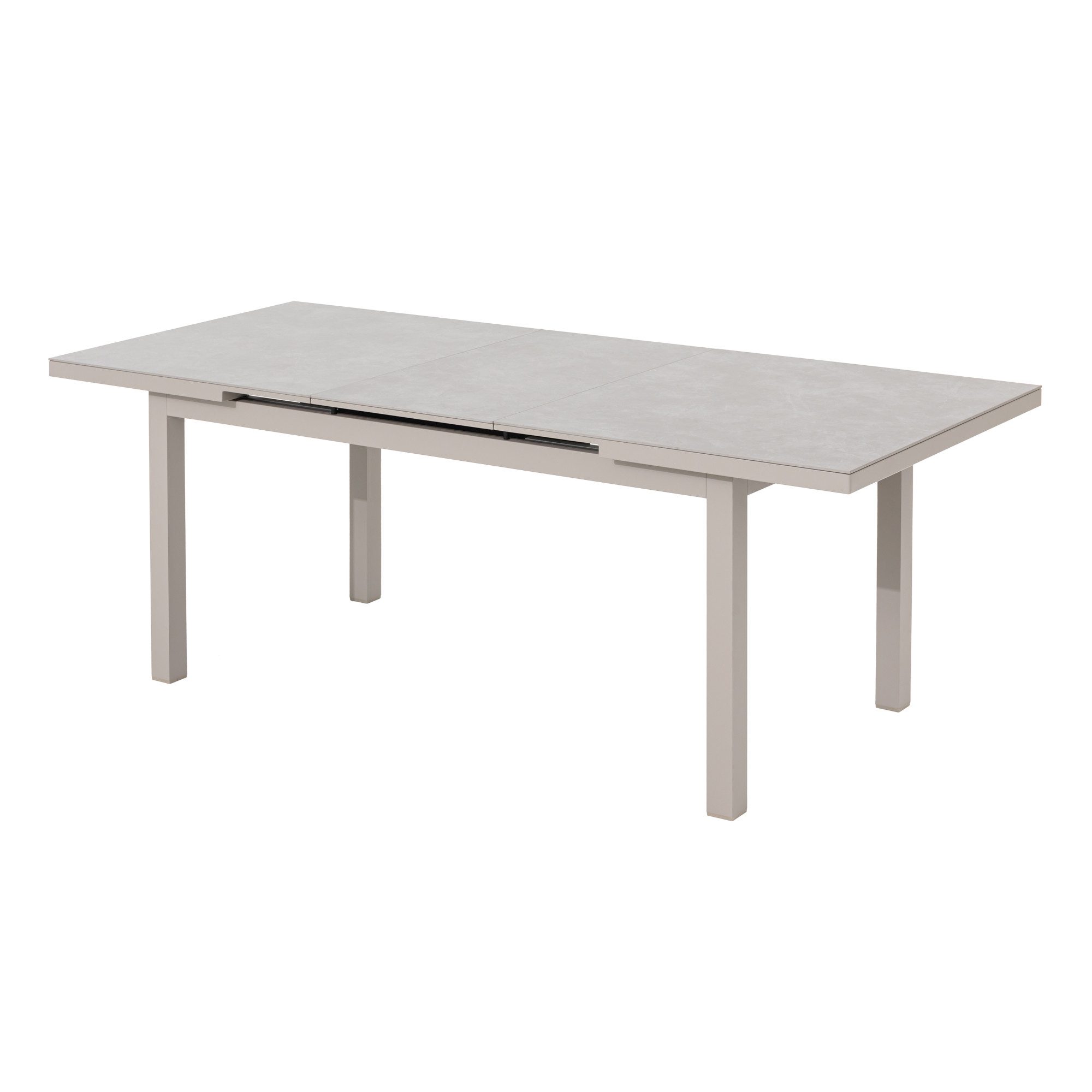 MANDALIKA Garden Gartentisch Ausziehtisch Madri Aluminium / sintered stone 167/217x90x77 cm