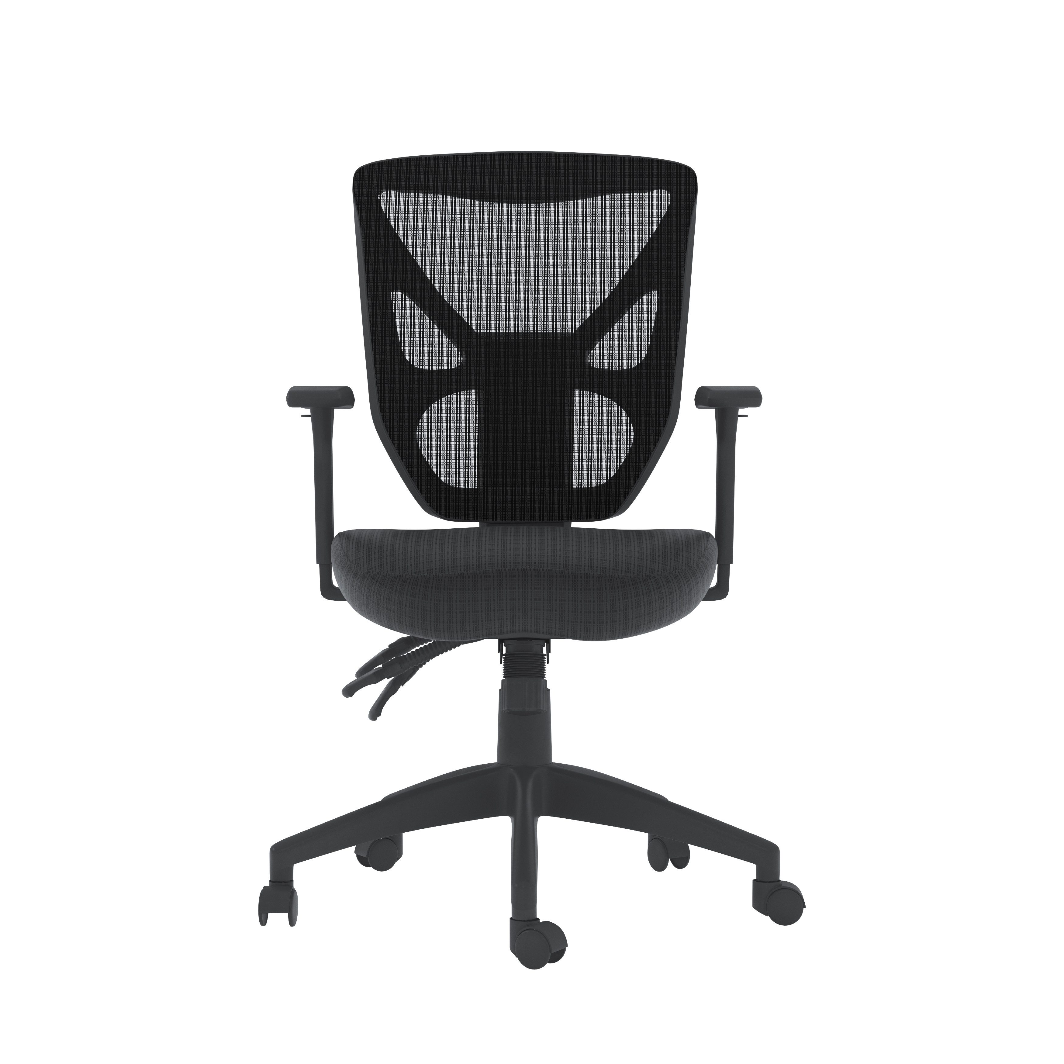 loft24 Schreibtischstuhl Hudson (1 St), Drehstuhl, Bürostuhl, Sitzhöhe 48-58 cm, schwarz