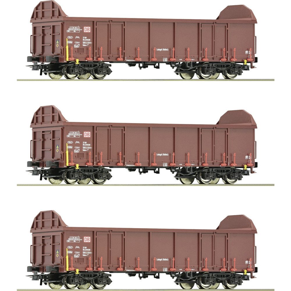 Güterwagen Roco 6600131 H0 3er-Set Offene Güterwagen der DB AG