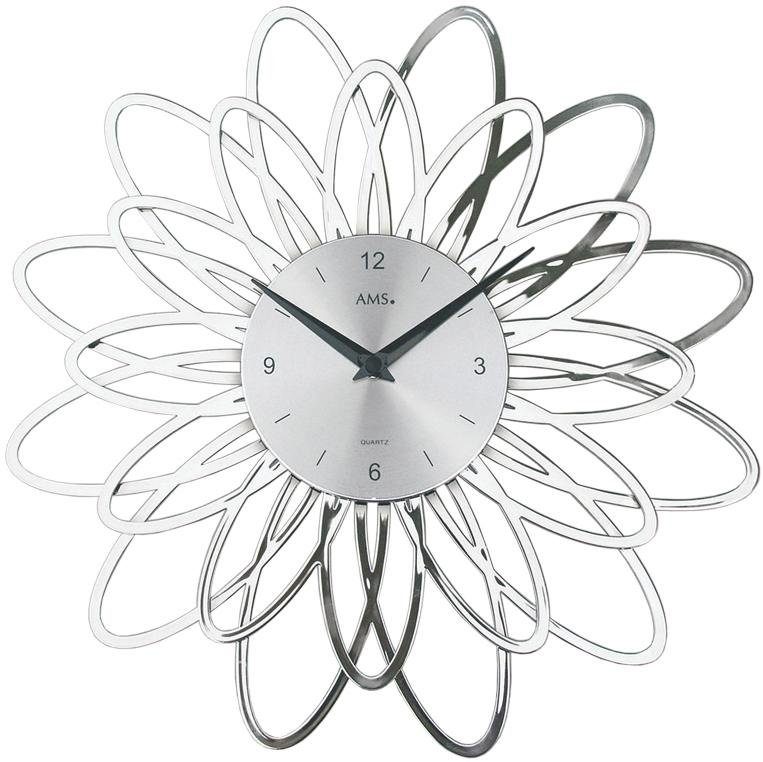 AMS Wanduhr W9362 (Quarzuhr, Wohnzimmer, Esszimmer, Arbeitszimmer, Büro, Flur)