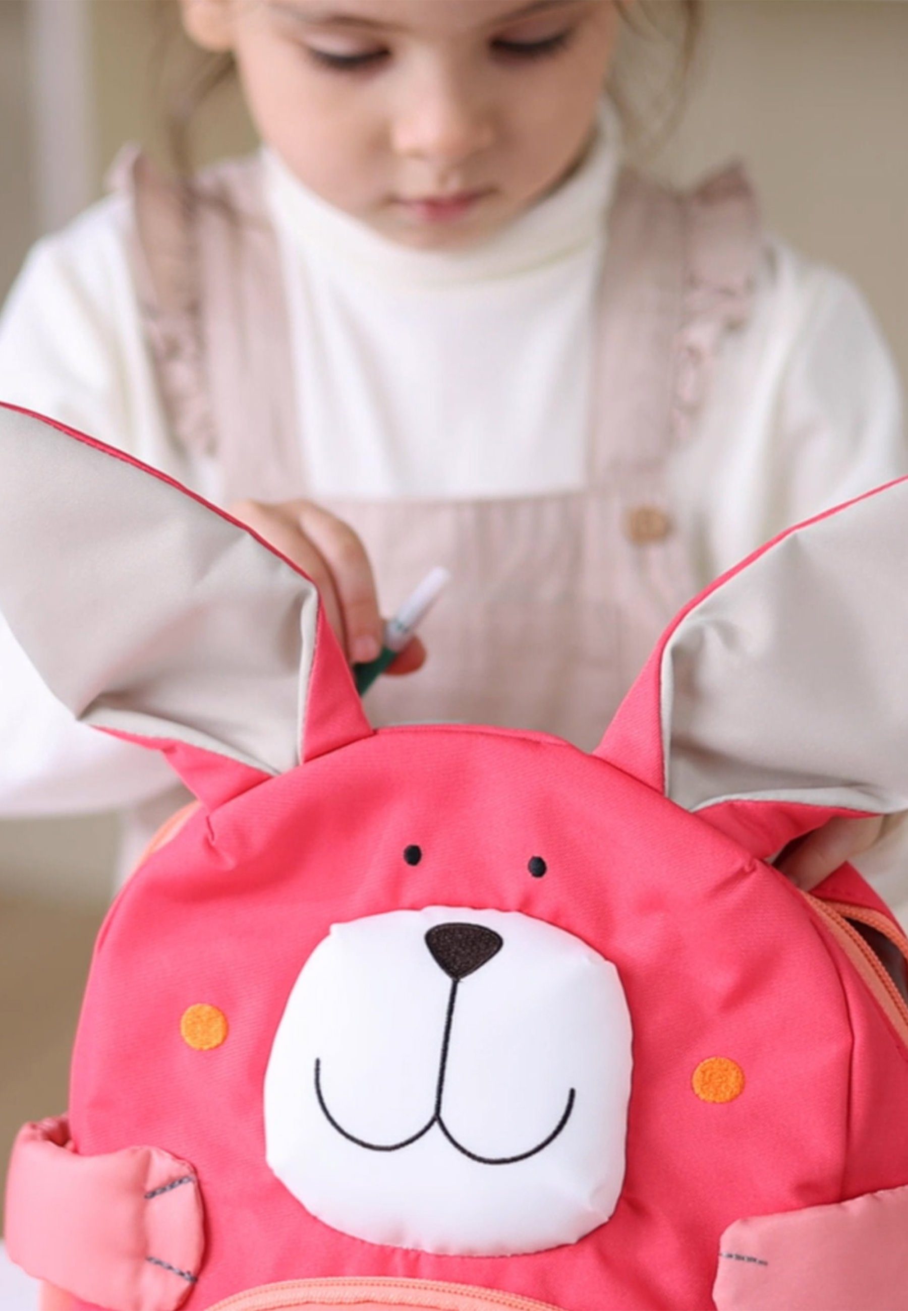 Sigikid Kinderrucksack mit Tiergesicht, 5,2 l für Kinder Unisex (1-tlg)