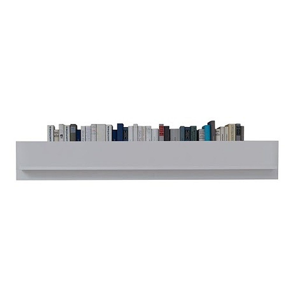 trendteam Wandregal, Bücherregal Hängeregal Wandboard Möbel Weiß Dekor 139x21x18cm