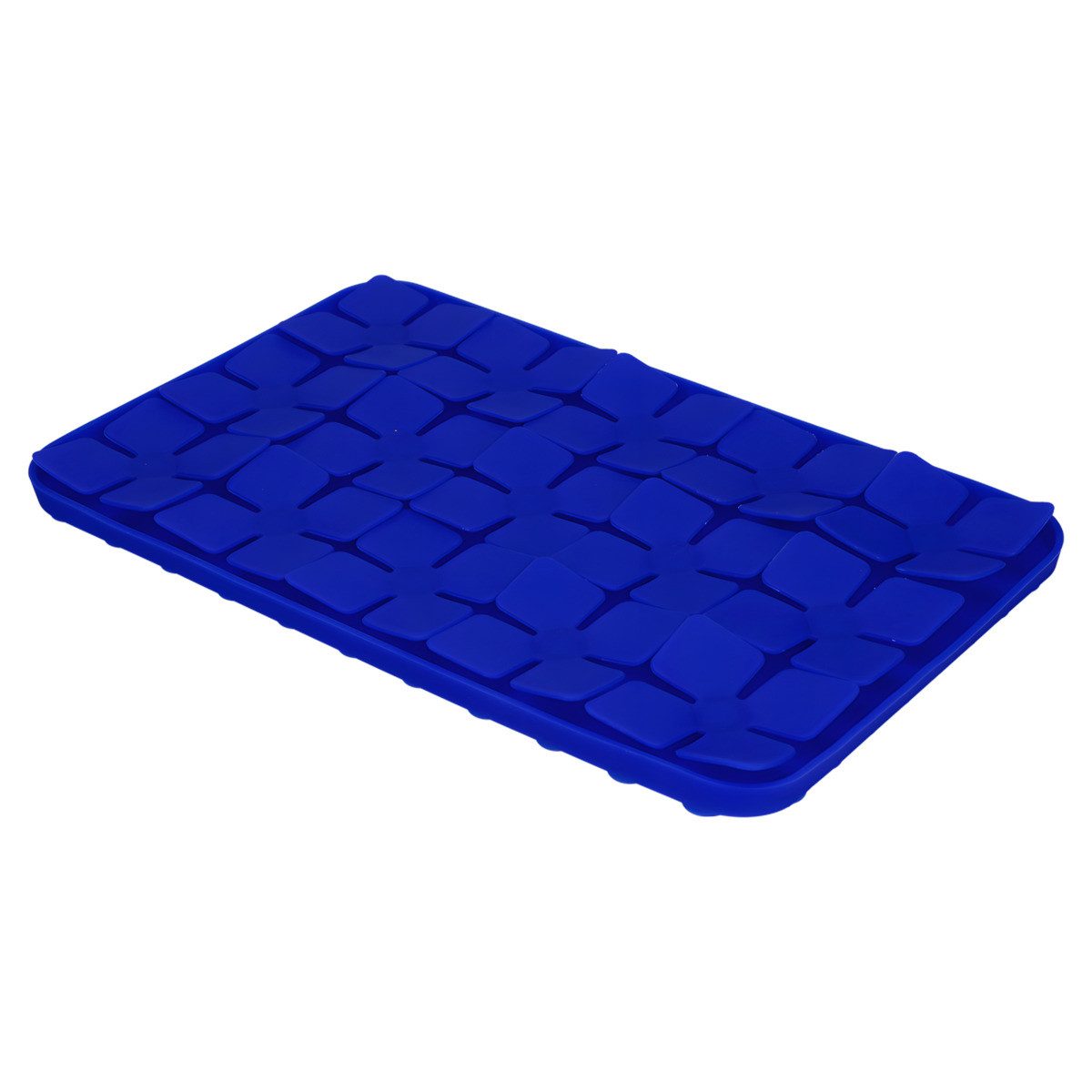 EAT SLOW LIVE LONGER Antischlingnapf Leckmatte Flower blau
