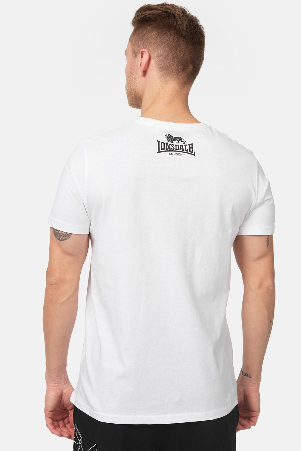 White T-Shirt Lonsdale LOGO