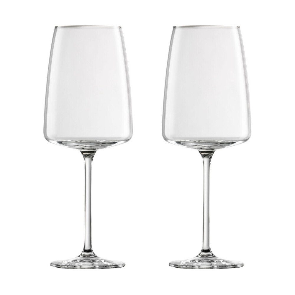 Zwiesel Glas Weinglas Weinglas fruchtig & fein 2er-Set Vivid Senses, 2-tlg., Glas, 530ml, Tritan-Kristallglas, spülmaschinenfest, Antihaft