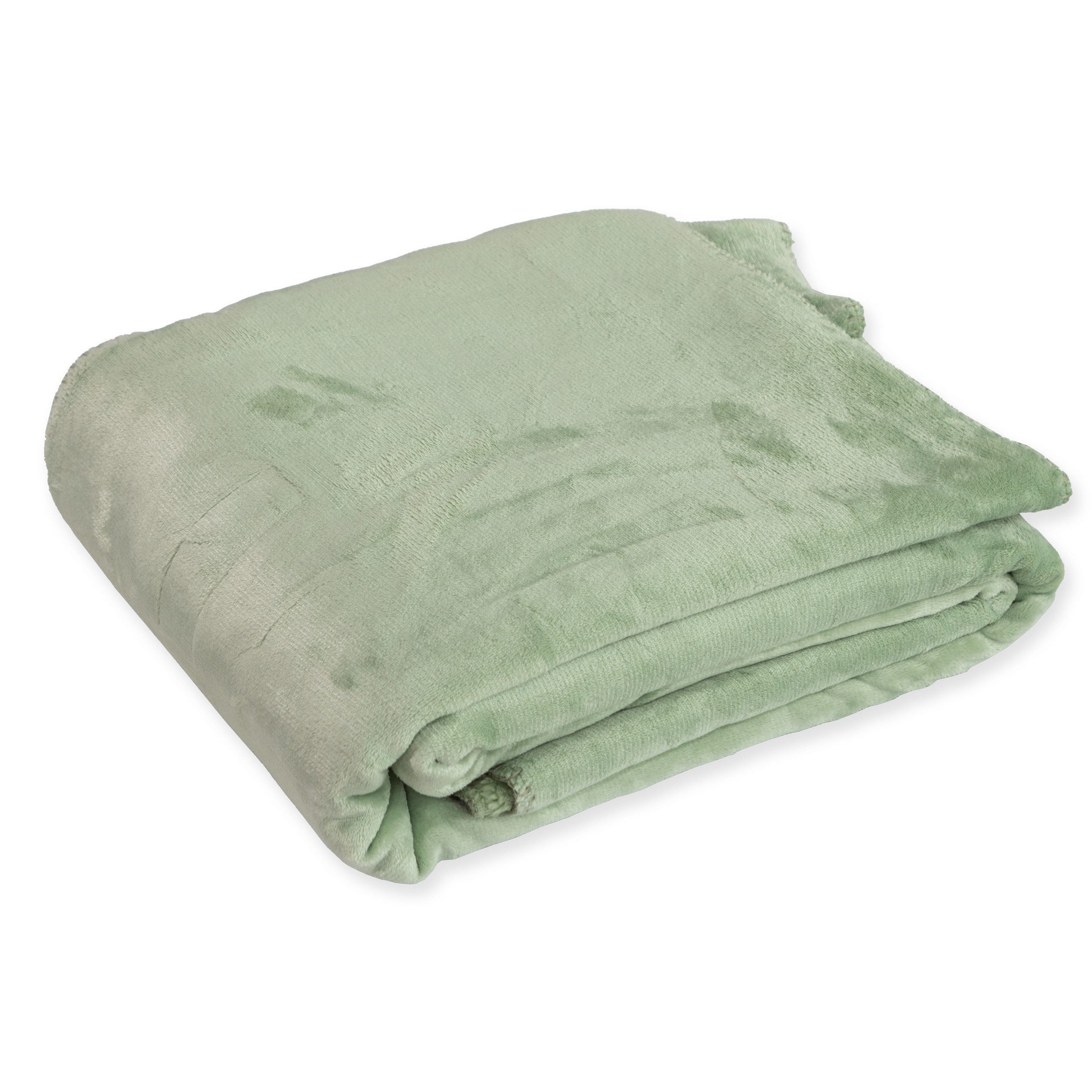 Wohndecke Flanell und Sherpa, KiNZLER, Oberseite günstig online kaufen