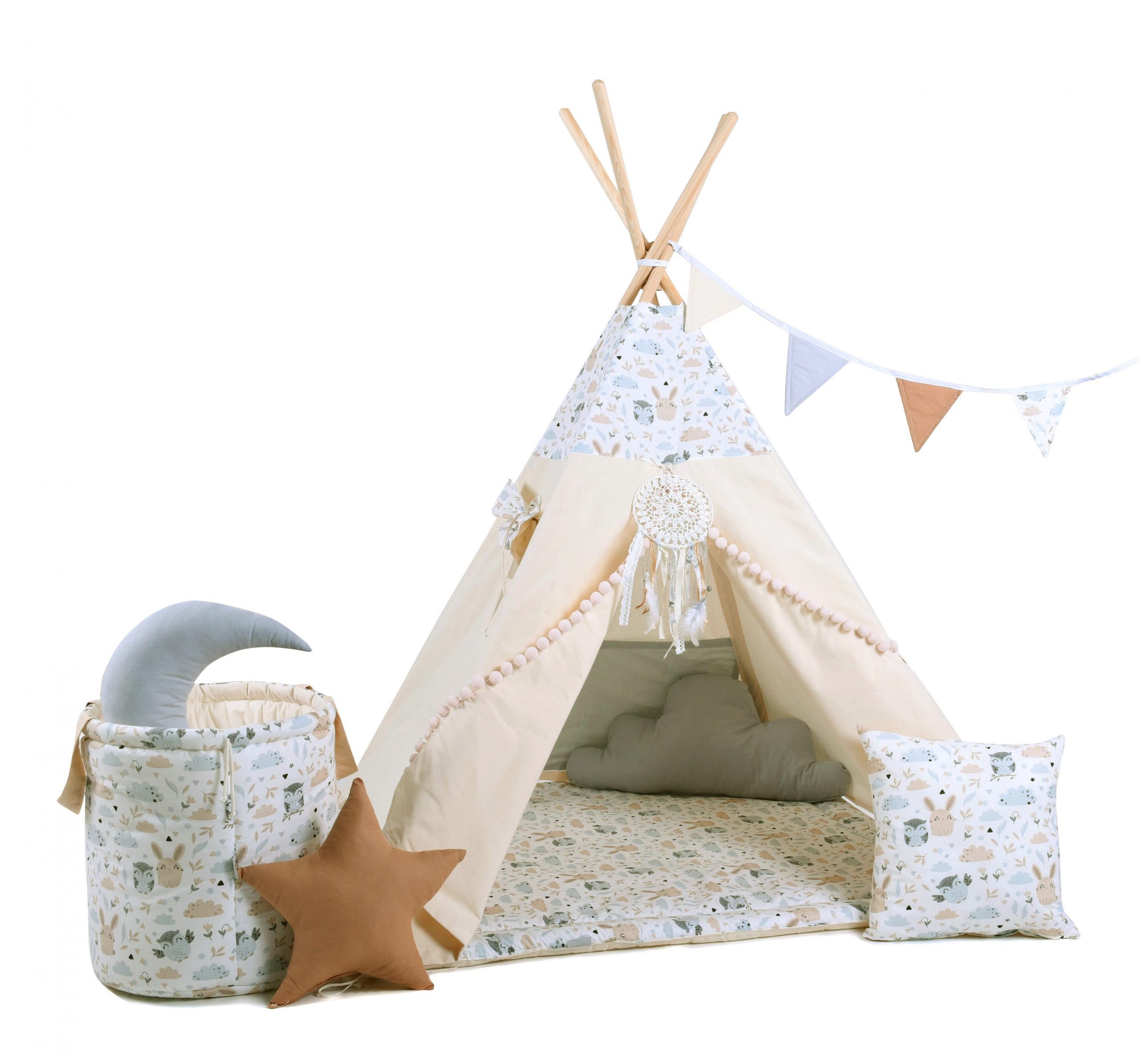 Rainbow Kids Tipi-Zelt Kinderzelt Spielzelt Teepee günstig online kaufen