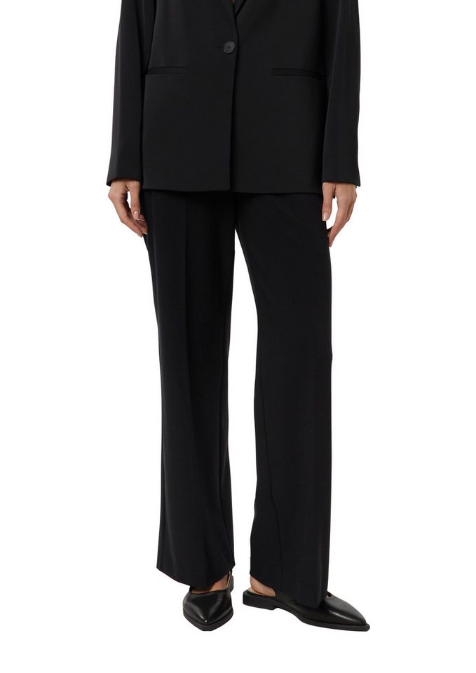 comma Bundfaltenhose mit Viskose und Stretch