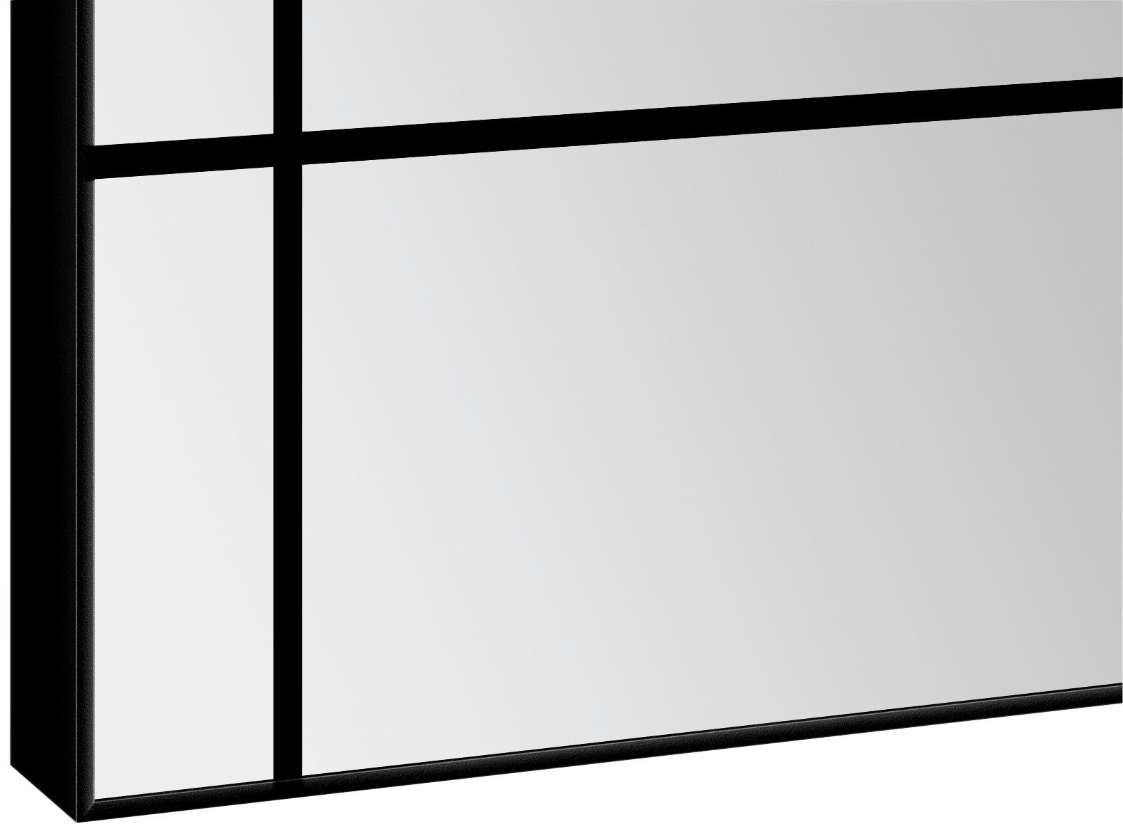 60x120 Talos BxH: cm mit dekorativer Aluminiumrahmen, Spiegel Wandspiegel,