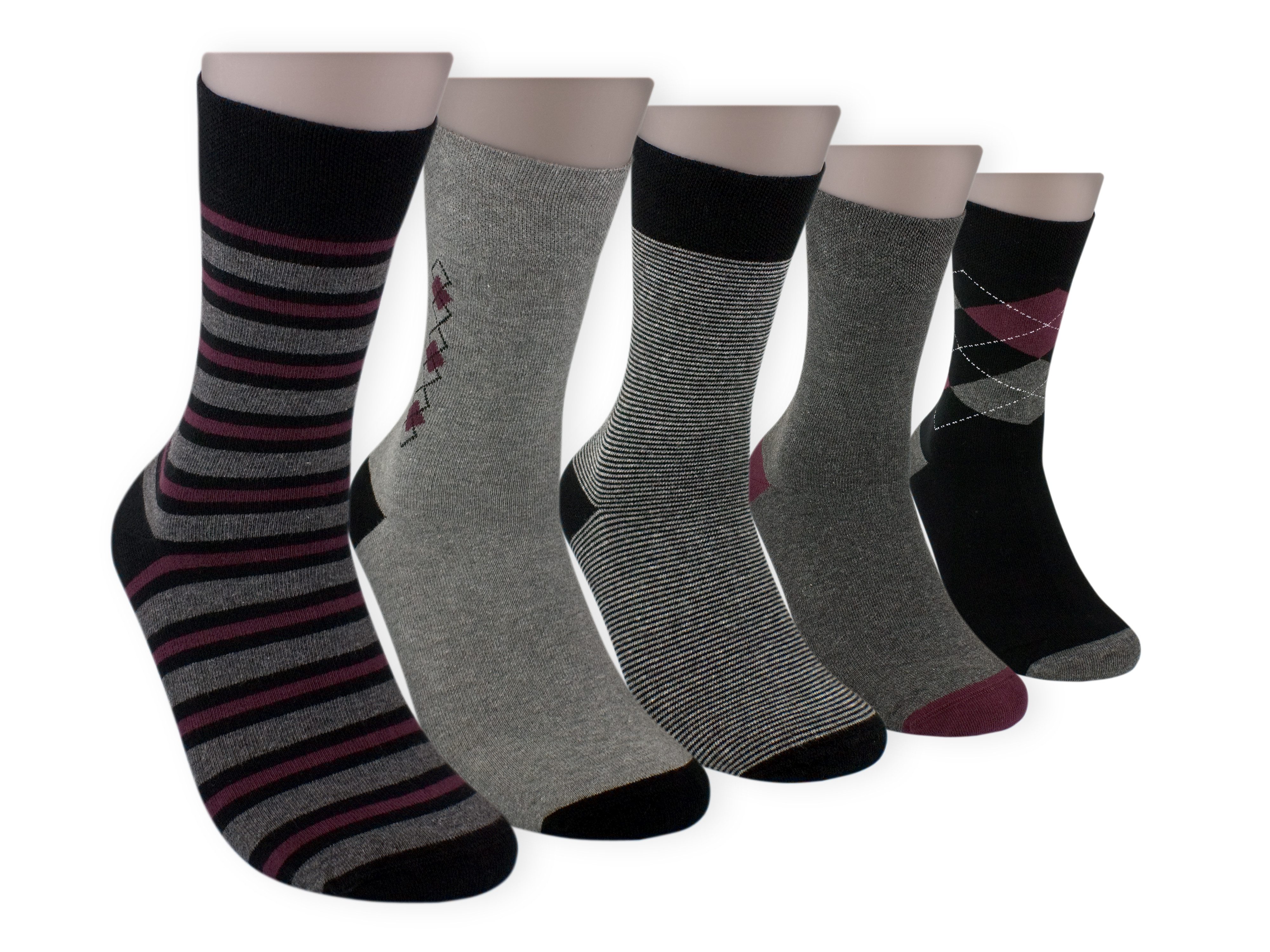 Die Sockenbude Komfortsocken - Bordeaux - günstig online kaufen