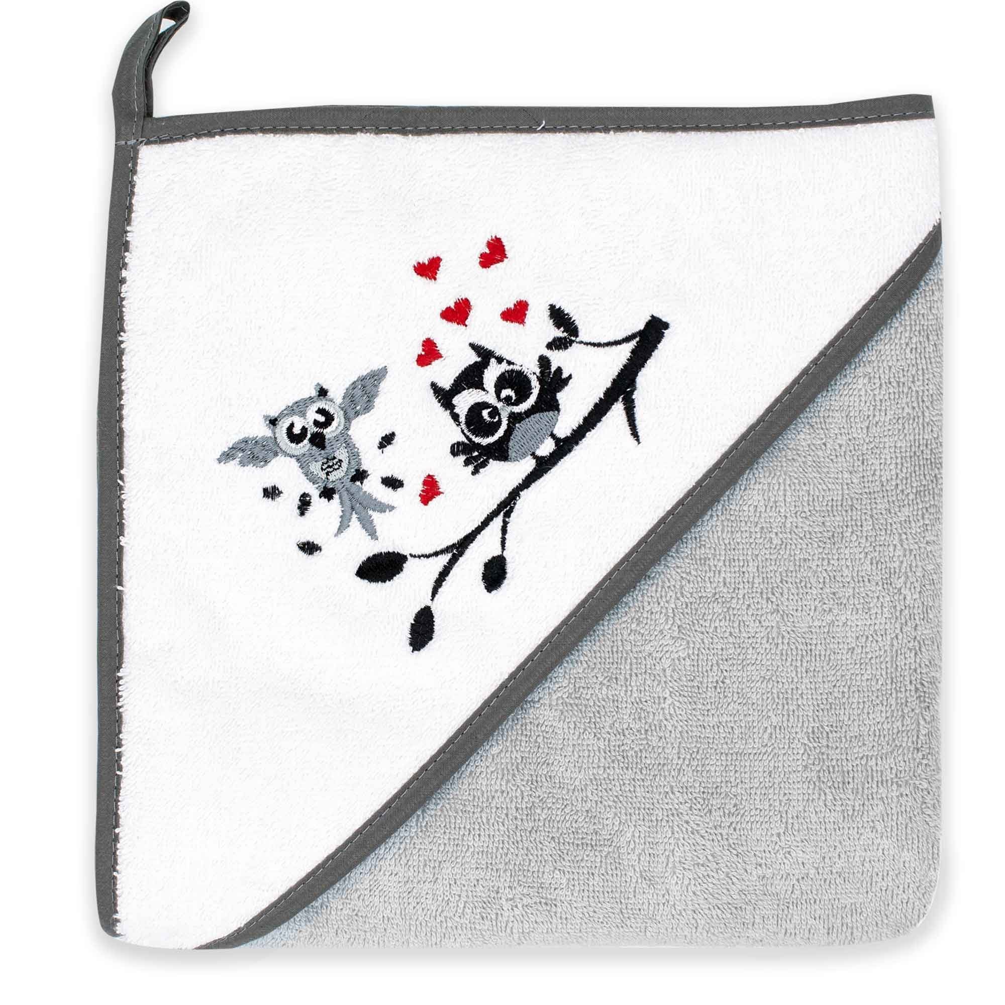 Babykajo Kapuzenhandtuch, Frottee (1-St), Baby Handtuch kuschlig weich mit besticktem Motiv!