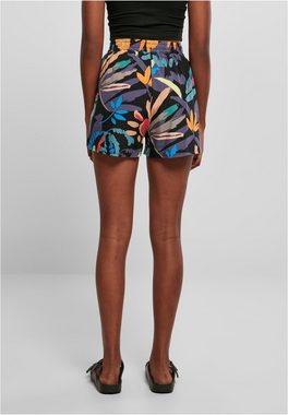 URBAN CLASSICS Stoffhose Urban Classics Damen Ladies AOP Viscose Resort Shorts