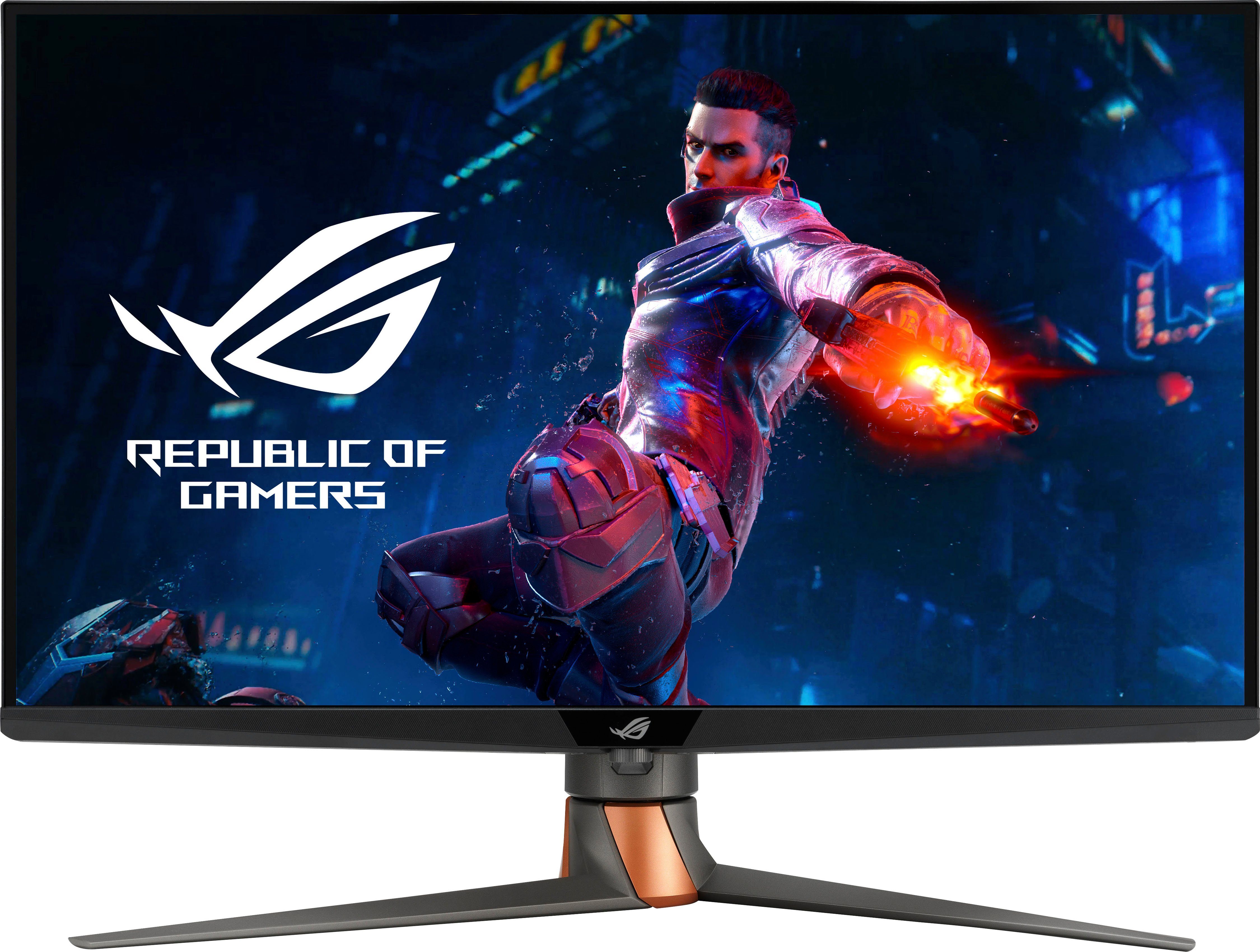 Asus PG32UQXR Gaming-Monitor (81 cm/32 ", 3840 x 2160 px, 4K Ultra HD, 1 ms Reaktionszeit, 160 Hz, Fast-IPS)