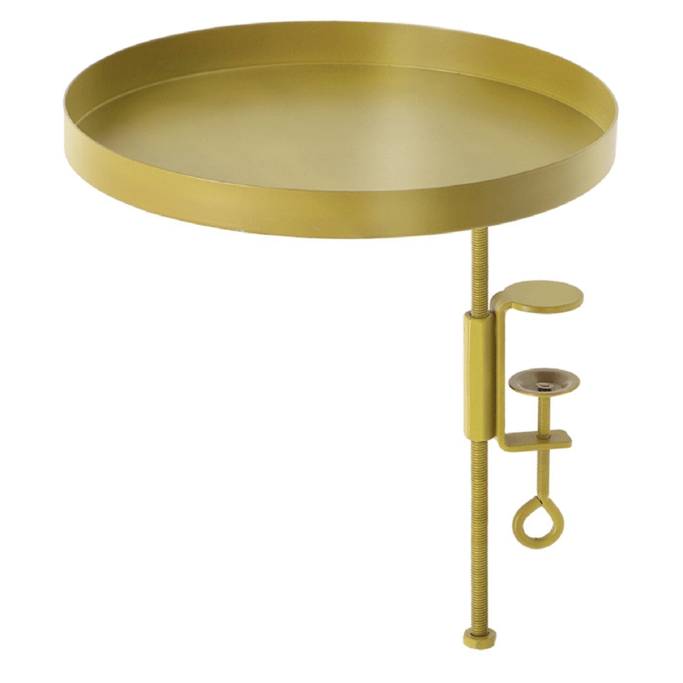 Blumenkasten Fenster Bank Tablett mit Klemme gold gelb rund Tisch Pflanzen Blumen