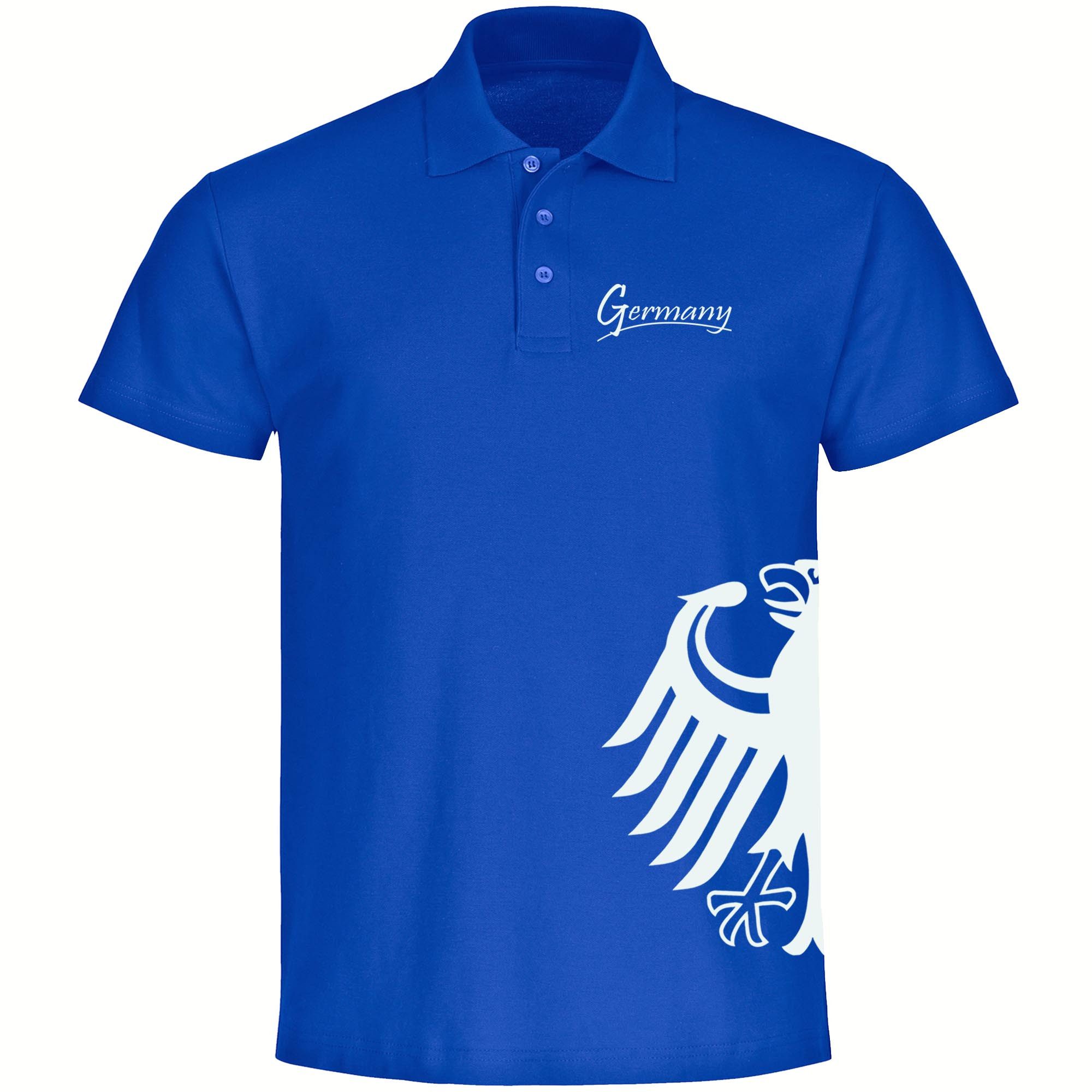 multifanshop Poloshirt Germany - Adler seitlich - Polo