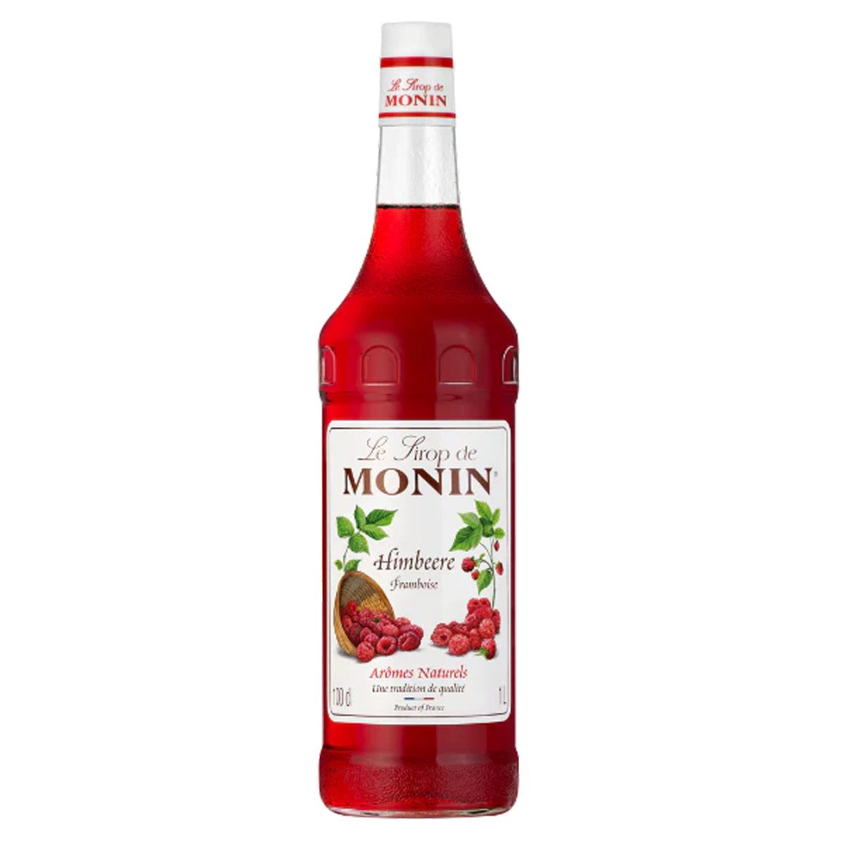 MONIN Getränke-Sirup, Monin Himbeere Sirup ideal fuer Cocktails fruchtig fein lecker 1000 ml