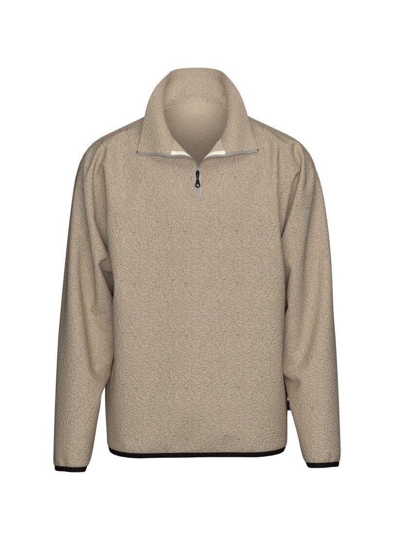 Trigema Sweater TRIGEMA Langarmshirt aus Bouclé mit Stehkragen – Bild 2 von 4