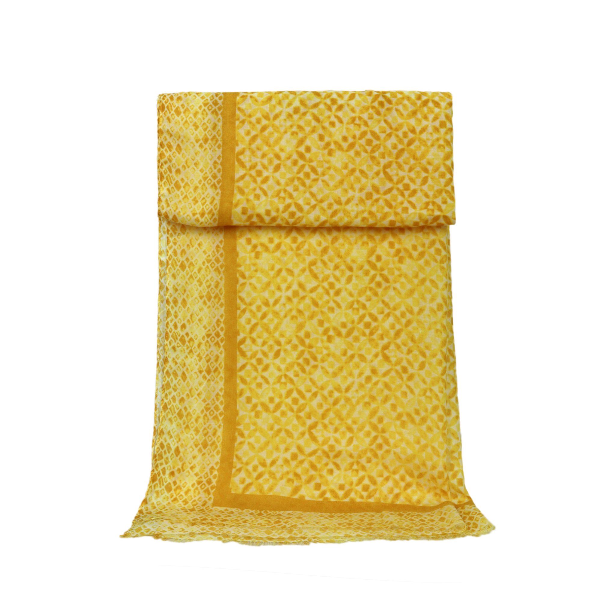 ZEBRO Modeschal Schal gelb