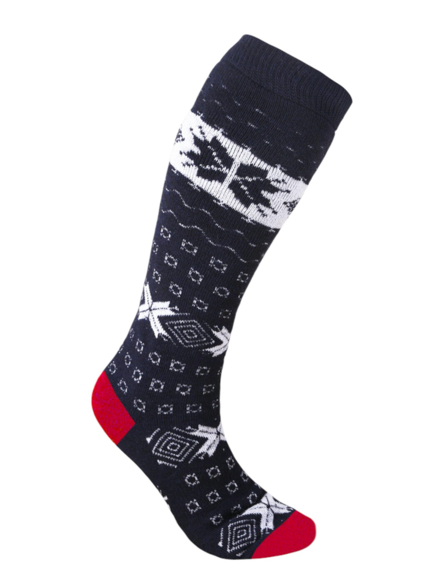 kama Kniestrümpfe Gestrickte Merino F08 (Merinowolle-Mischung) navyblau/weiss - 1 Paar