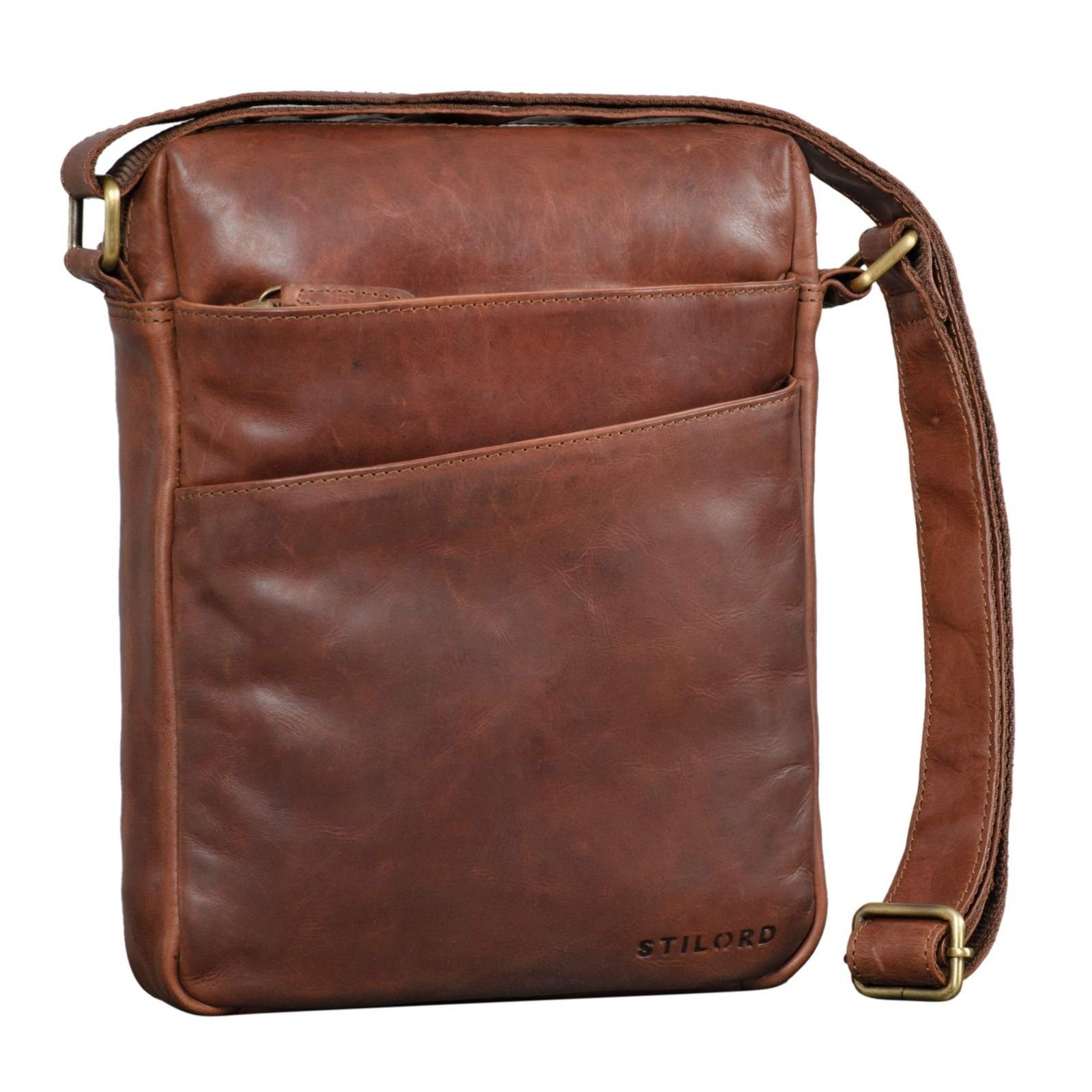 Schultertasche "Pia" Vintage Umhängetasche Damen Leder