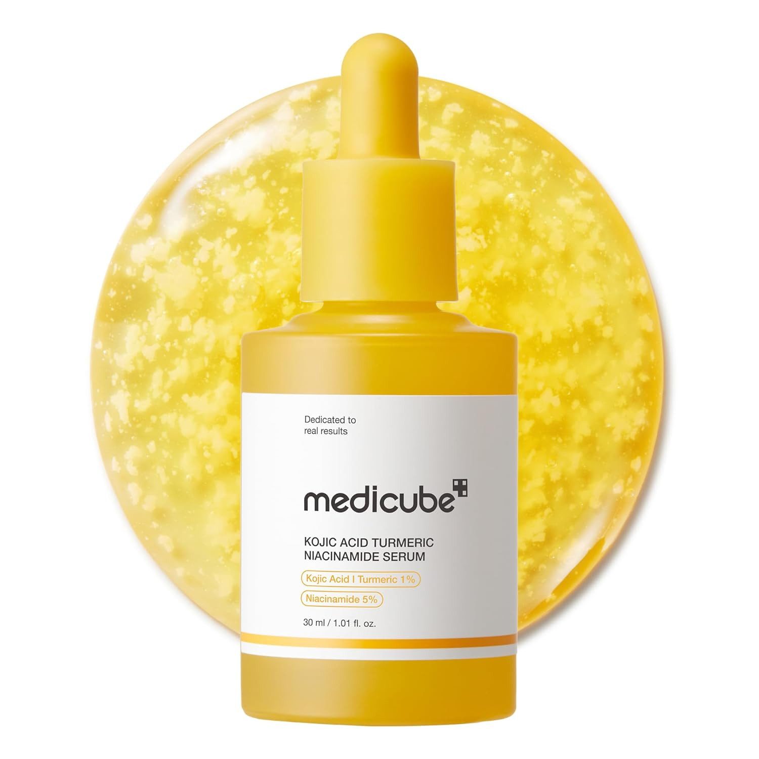 Medicube Gesichtsserum Kojic Acid Turmeric Niacinamide Serum 30 ml, Korean Skincare K-Beauty Reduziert dunkle Flecken, gleicht Pigmentungleichmäßigkeiten, aus und sorgt für einen ebenmäßigen Teint