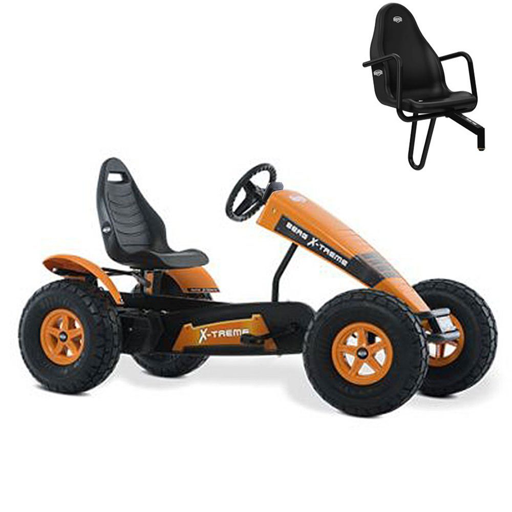 Berg Go-Kart BERG Gokart X-Treme E-Motor Hybrid mit Dreigangschaltung orange XXL