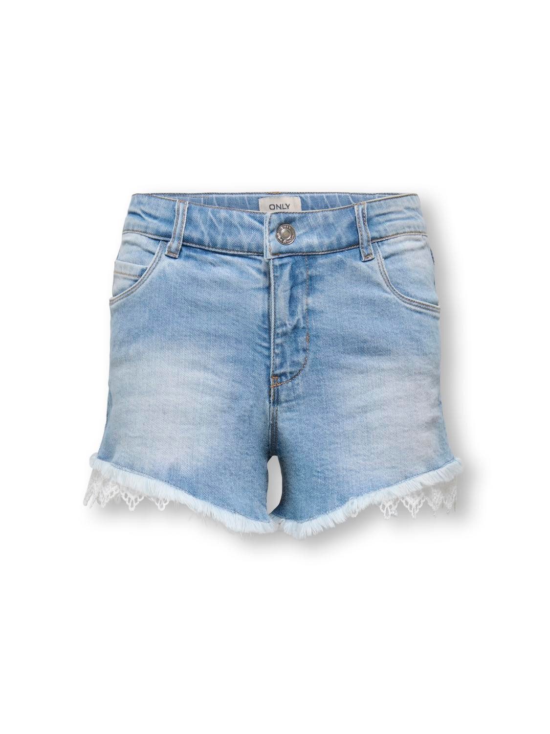 KIDS ONLY Jeansshorts Kogrobyn Reg Lace Shorts Dnm Qyt
