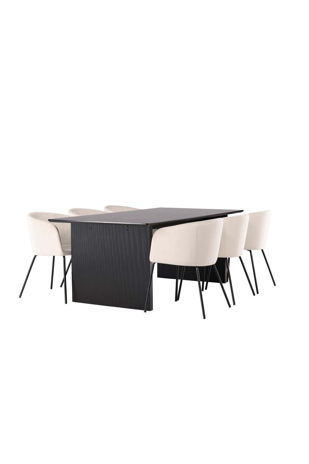 ebuy24 Essgruppe Vail Essgruppe Tisch schwarz günstig online kaufen