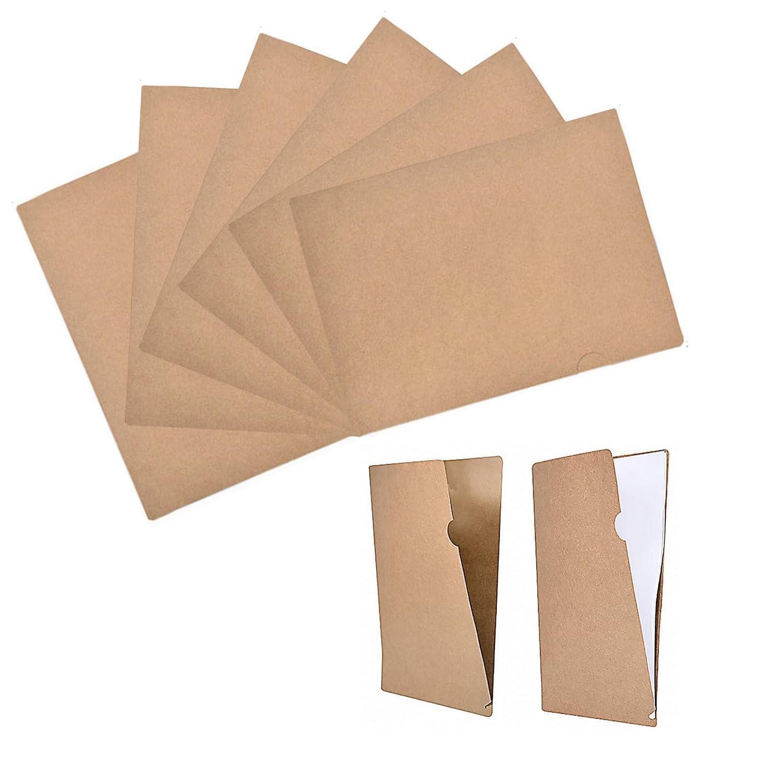 LuxusKollektion Schreibmappe Präsentationsmappe A4 Kraftpapier 12 Stk (12-St)