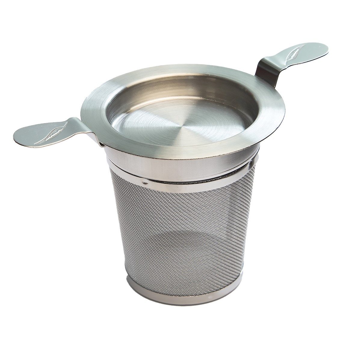 Teesieb Edelstahl Doppelhenkel Abtropftablett Durchmesser Sieb innen 6 cm